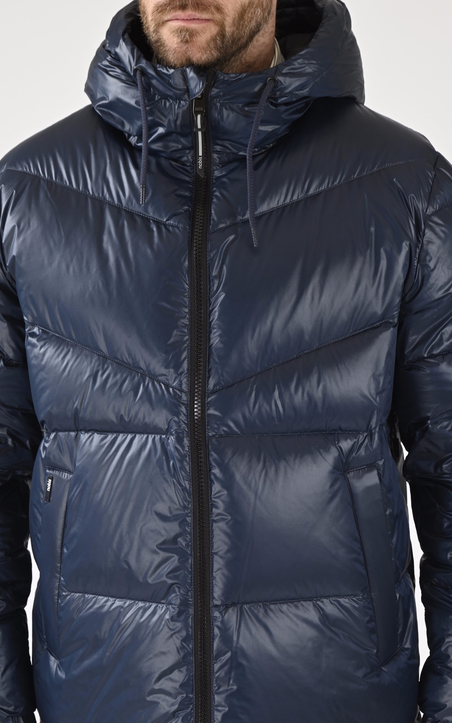 A "DYNA" Bleu Nobis Bl Doudoune Homme details photo 5