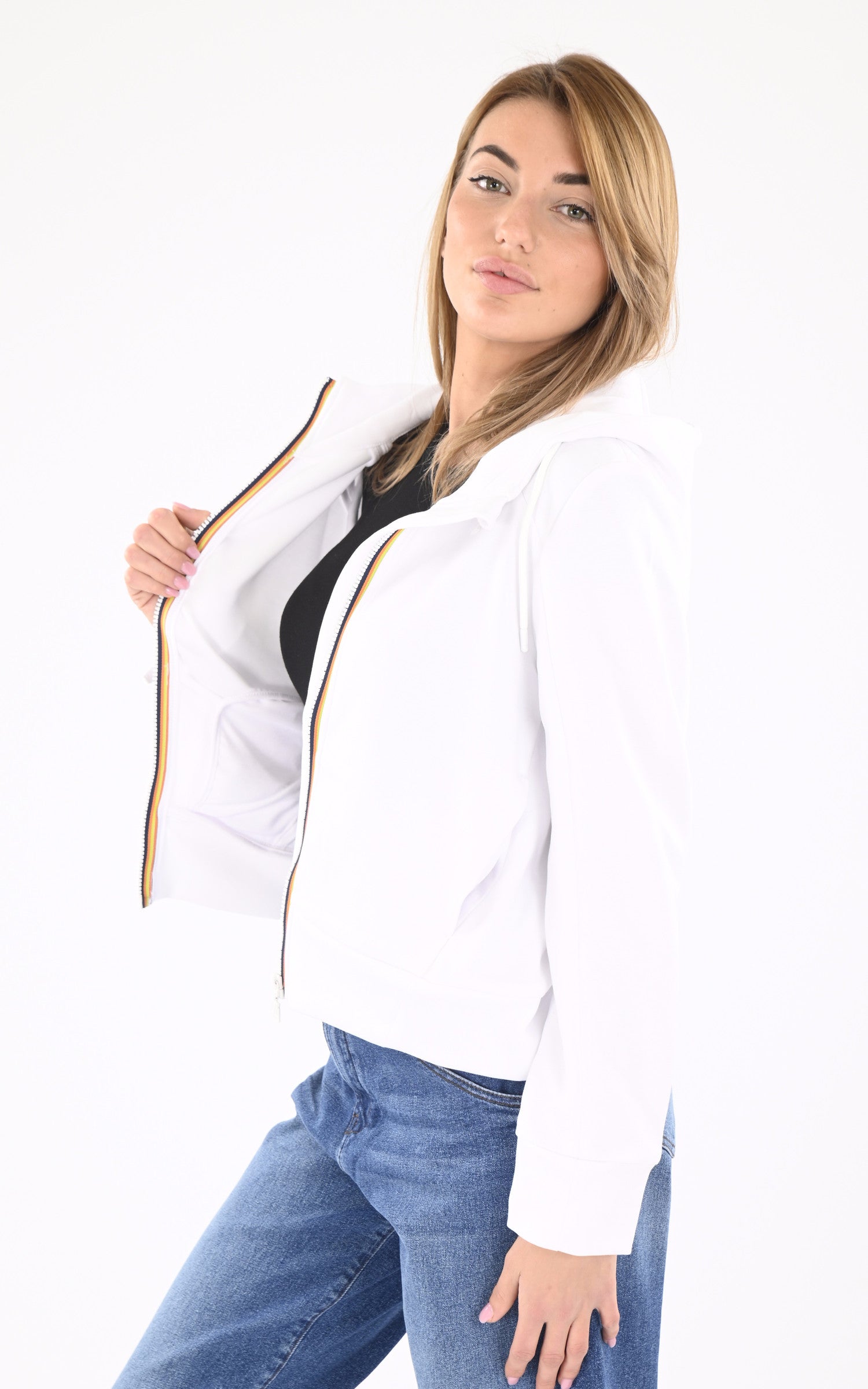 A "DIVINE LIGHT K2132CW" Blanc K-Way Gilet Femme interior photo 3