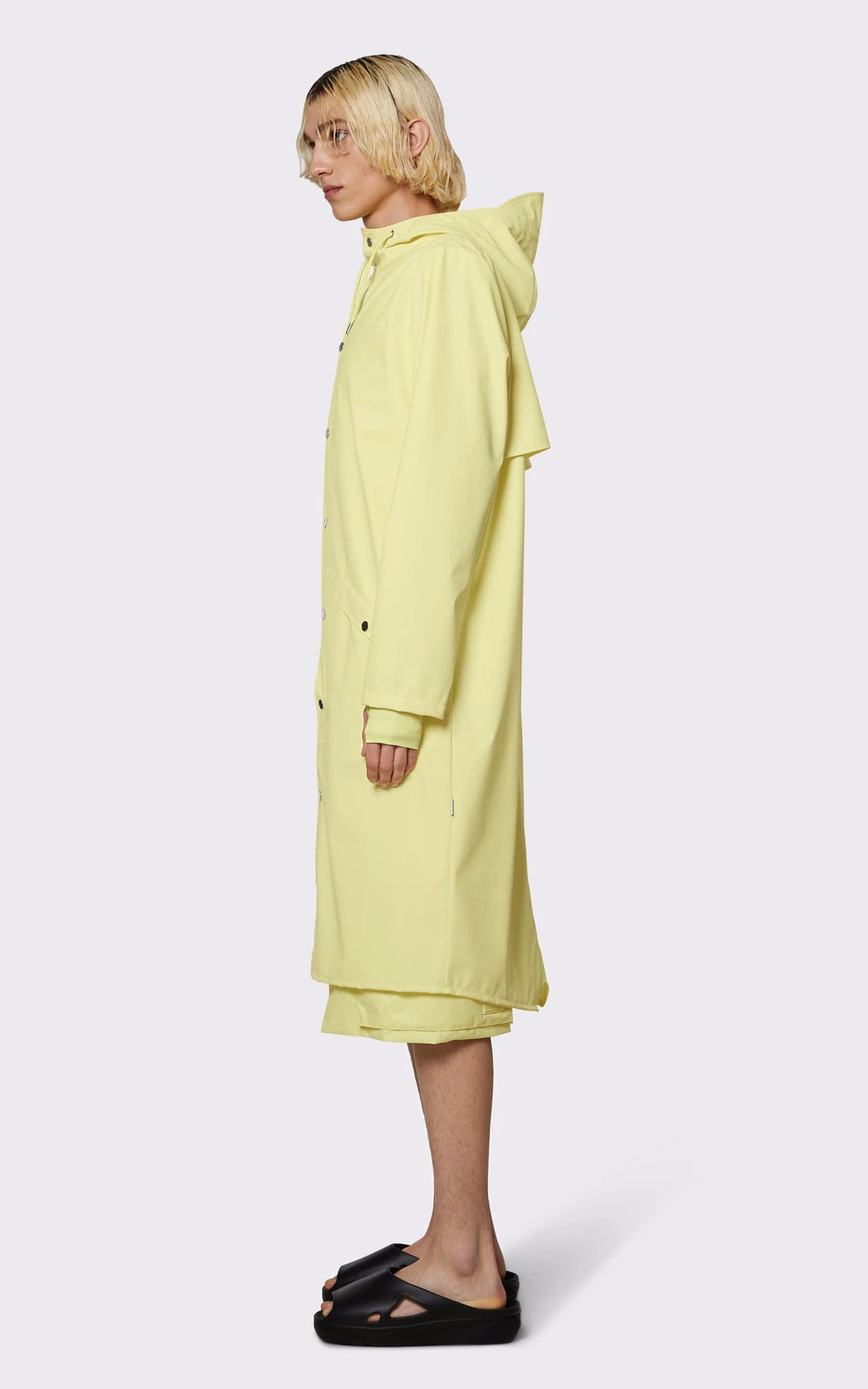 A "18360 LONGER JACKET" Jaune Rains 7/8 Mixte opened photo