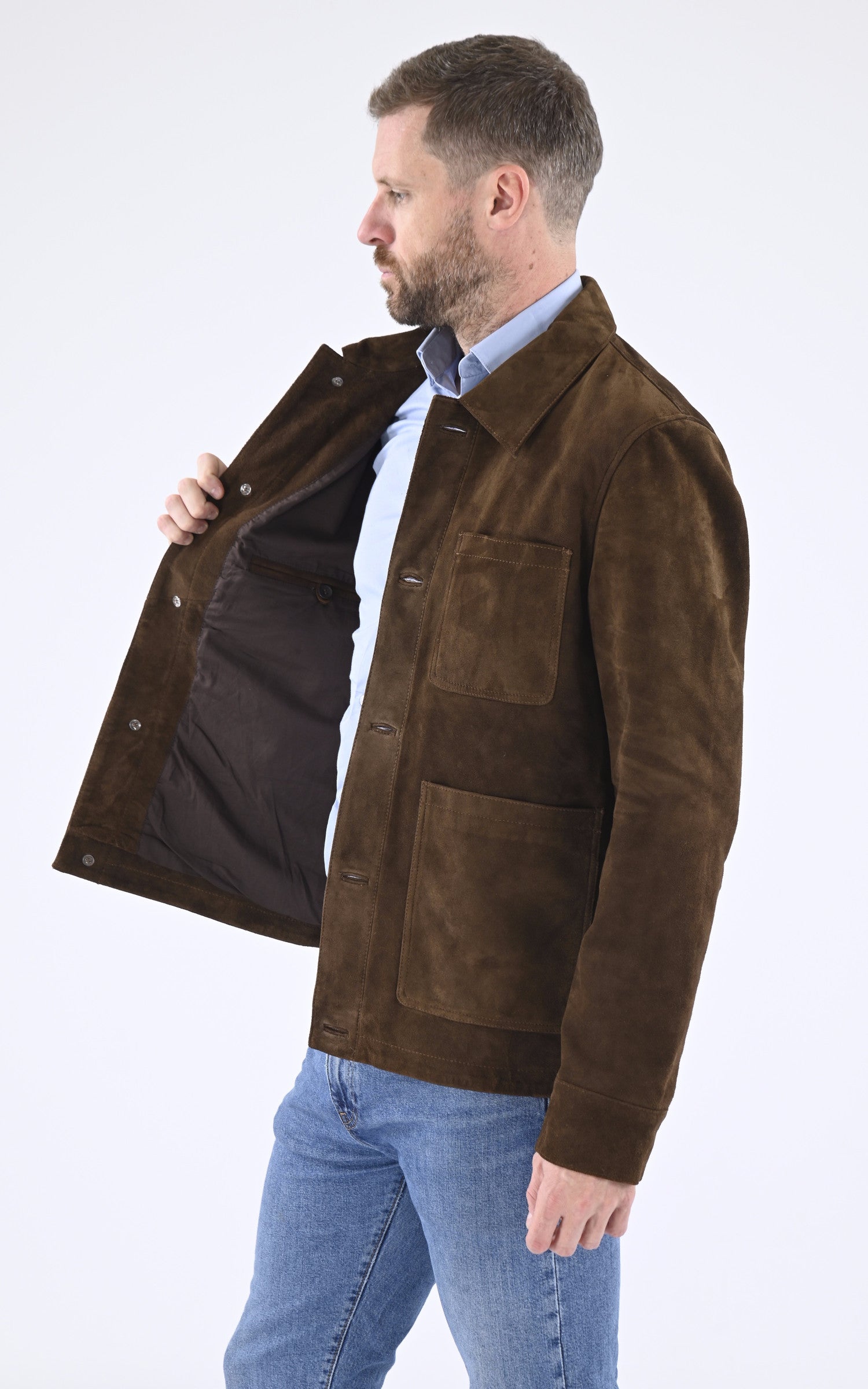 A "CHARLES" Marron Serge Pariente Veste Homme interior photo