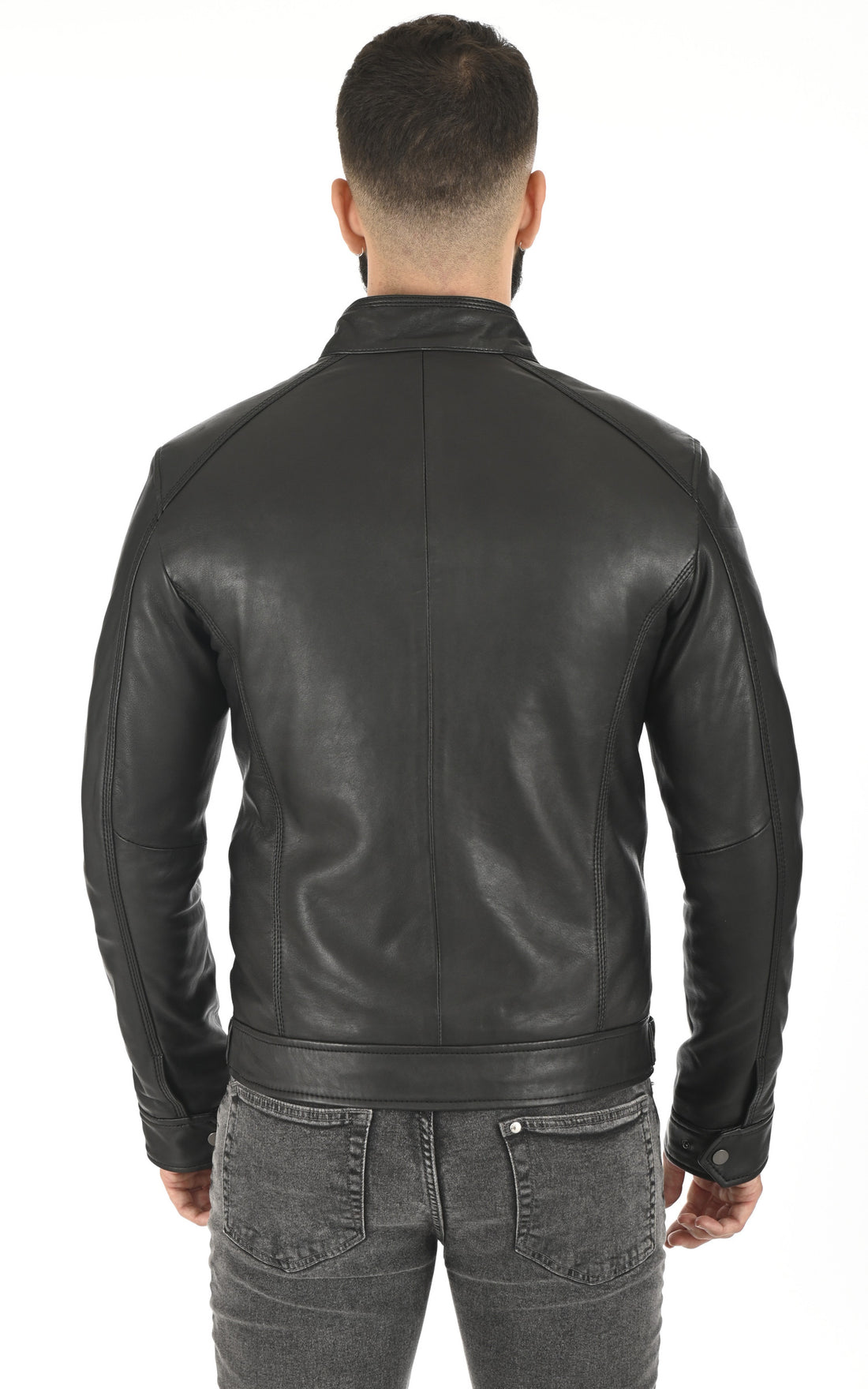 A "ERIKO" Noir Serge Pariente Blouson Homme opened photo