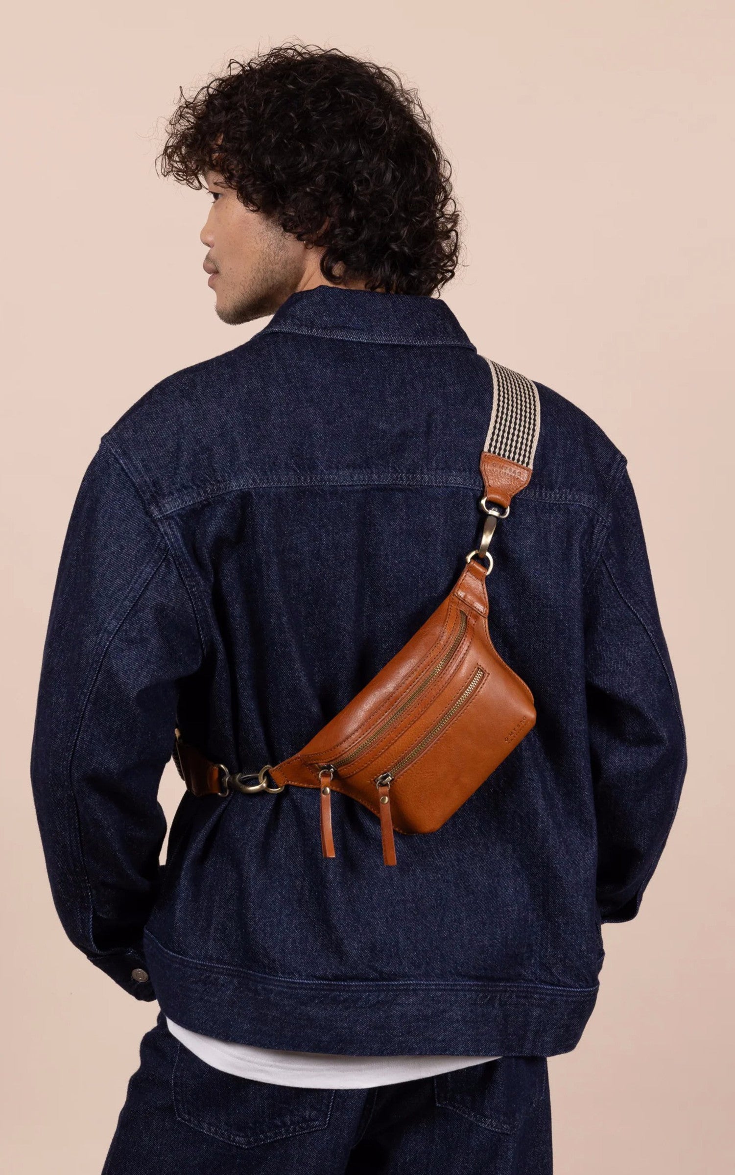 A "BECK S BUM BAG" Cognac O my bag Sac Mixte opened photo