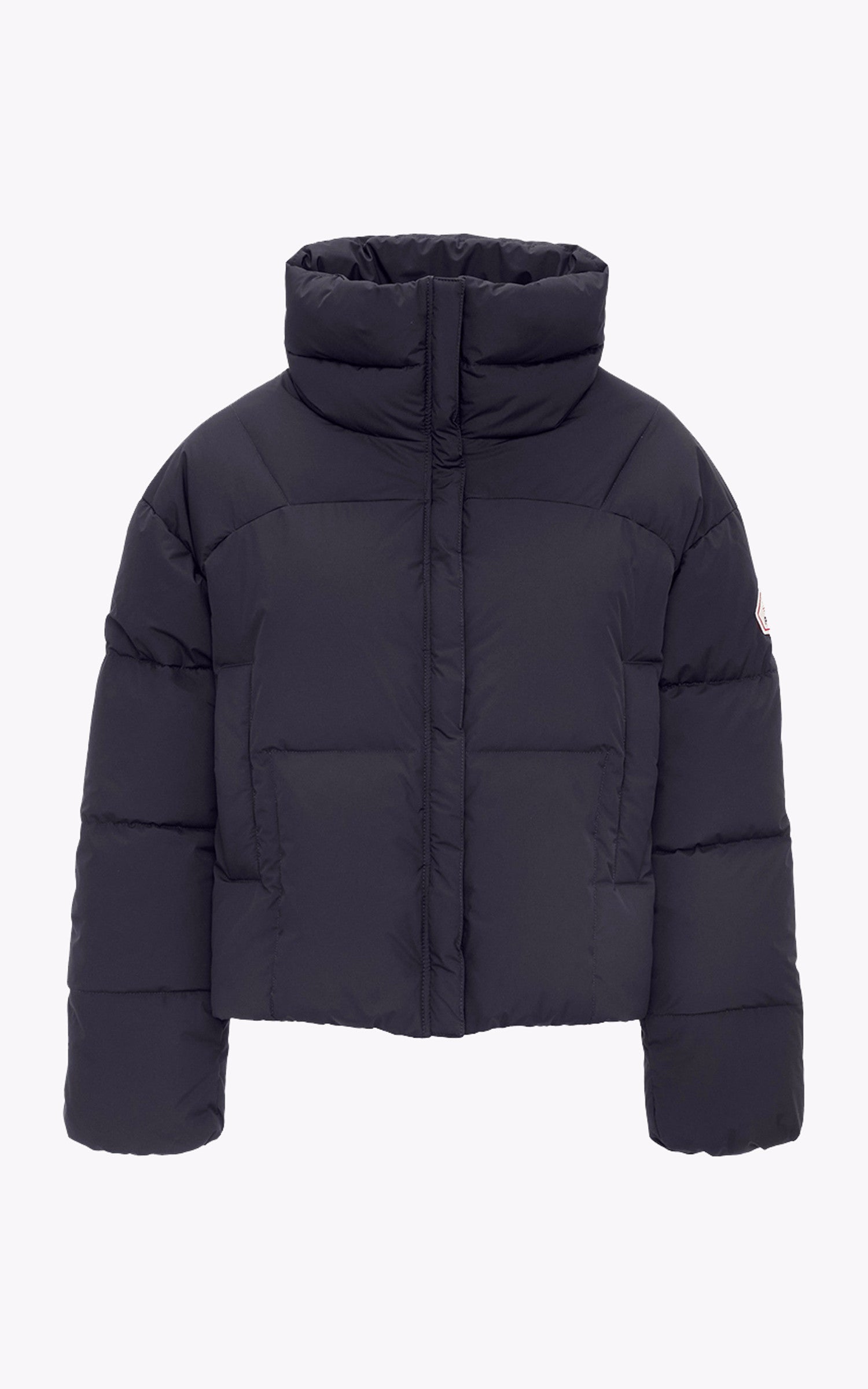 A "HARMONIE CROP" Noir Pyrenex Bl Doudoune Femme details photo