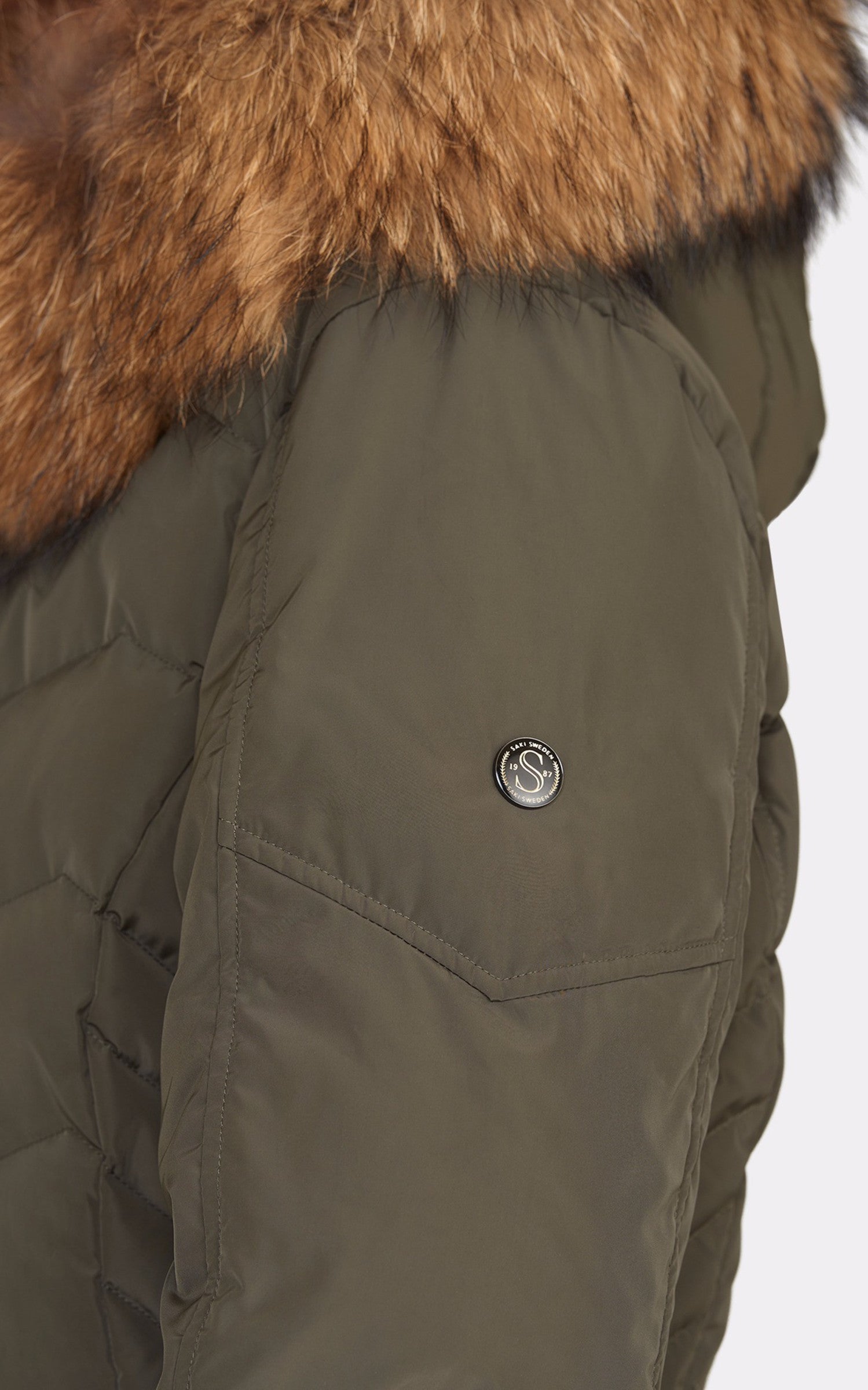 A "JEMMA 11568" Kaki Saki 3/4 Doudoune Femme interior photo 3