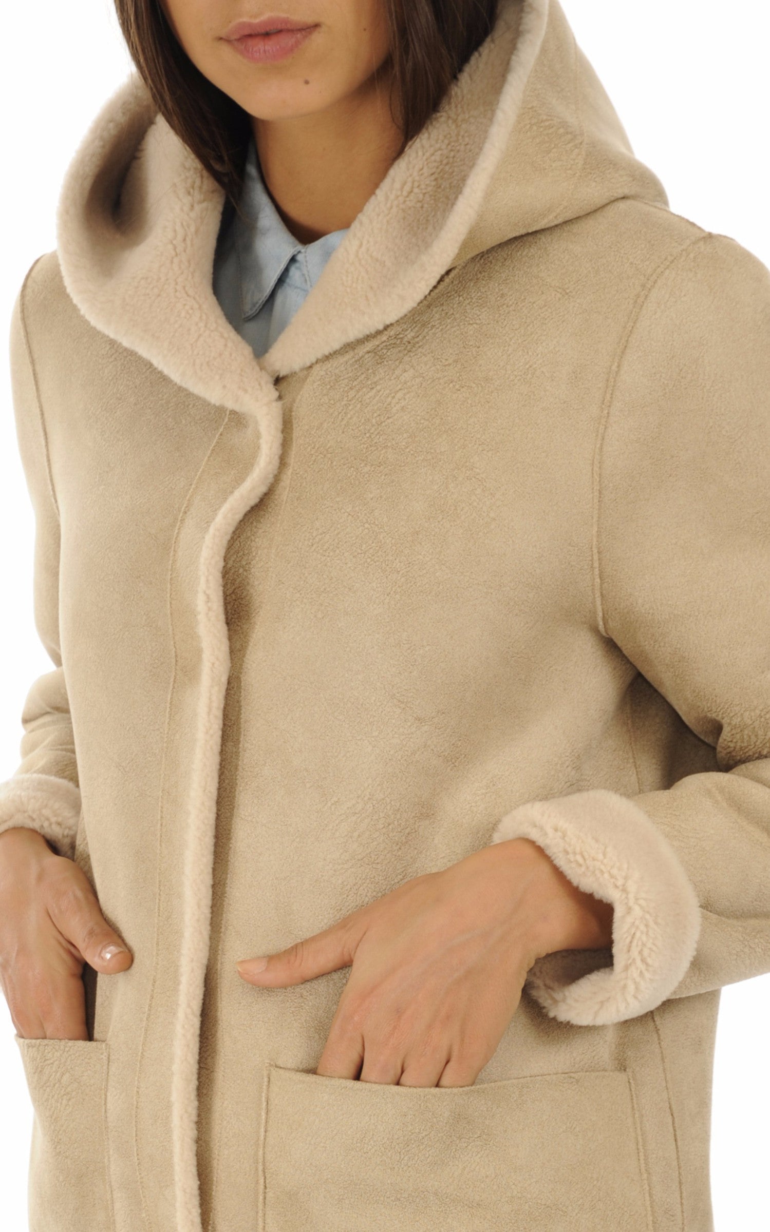 A "ANGELIQUE 63747" Beige Oakwood 3/4 Femme details photo