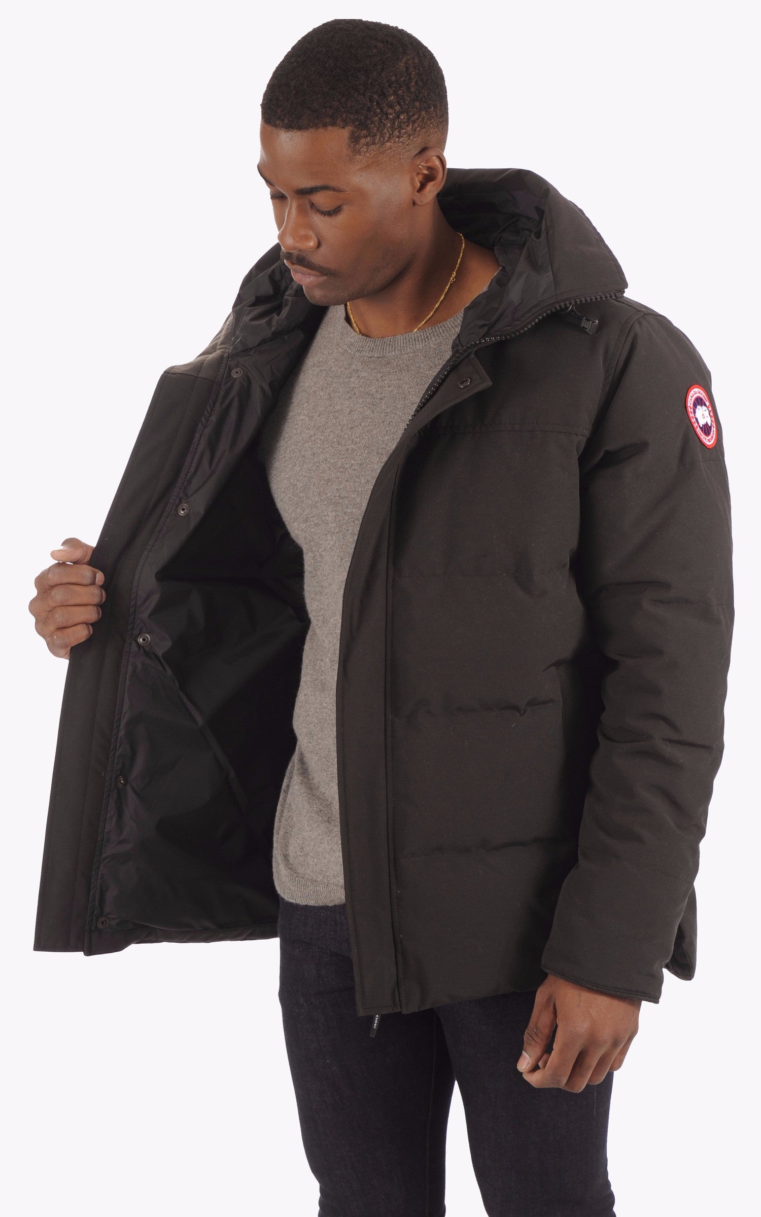 A "MAC MILLAN 2080M" Noir Canada Goose 3/4 Doudoune Homme interior photo