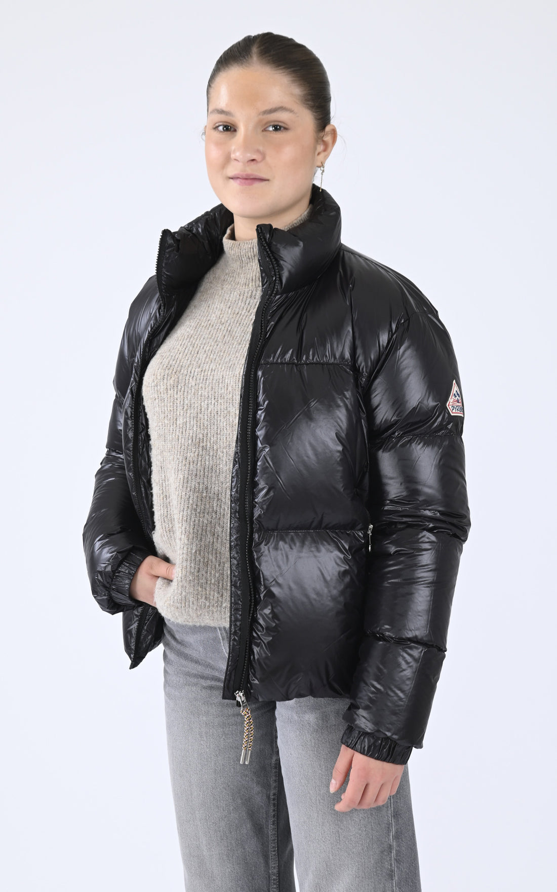 A "GOLDIN GIRL" Noir Pyrenex Bl Doudoune Enfant closed photo