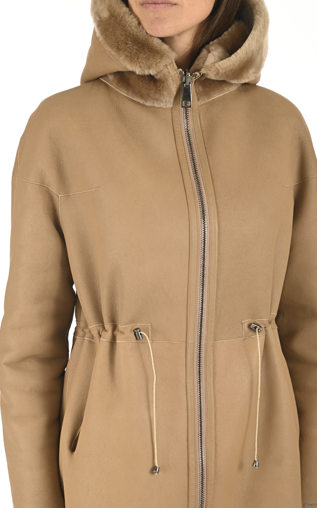 A "L010 M0220" Caramel Suprema Parka Femme opened photo