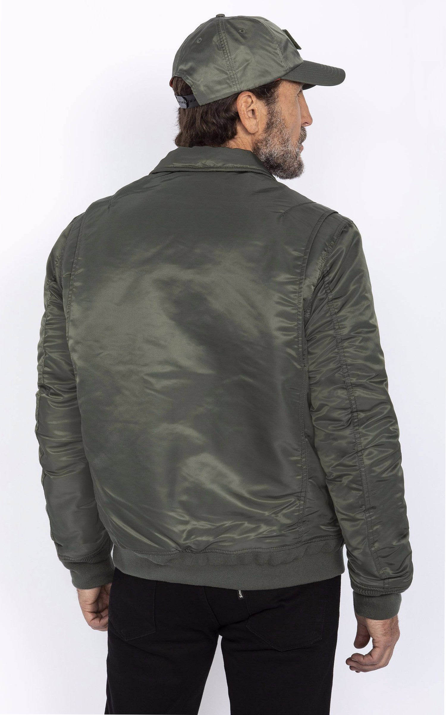 A "210100 RS" Kaki Schott Bomber Mixte details photo