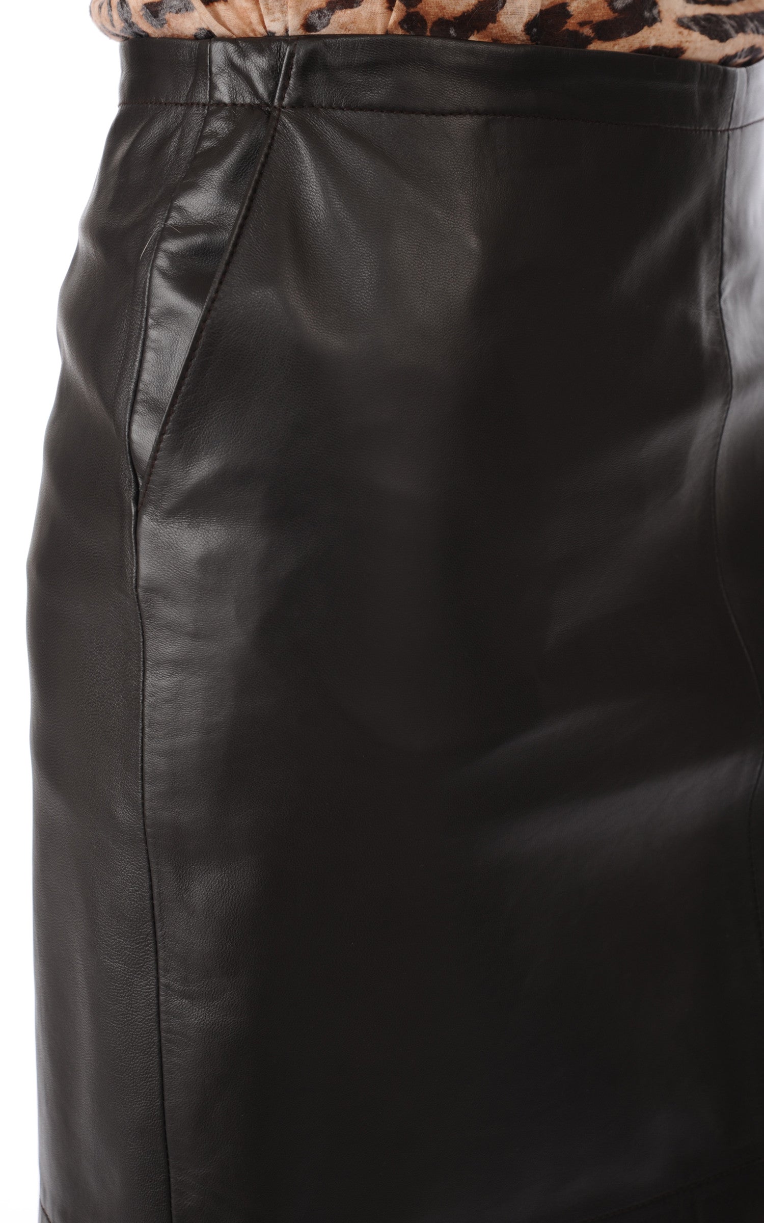 A "ABIE FF" Marron La Canadienne Jupe Femme details photo 5
