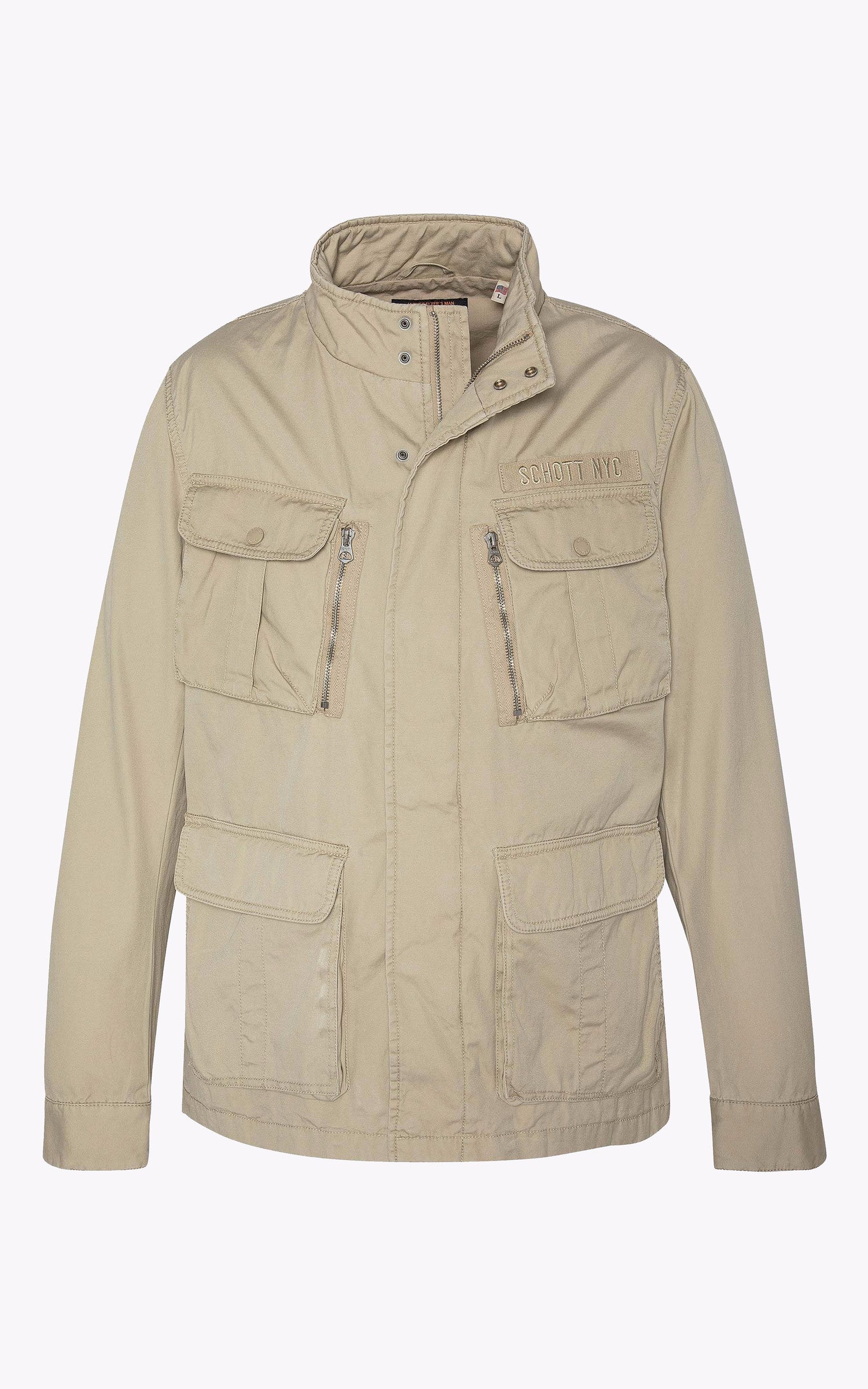 A "M1941X" Beige Schott Veste Homme interior photo