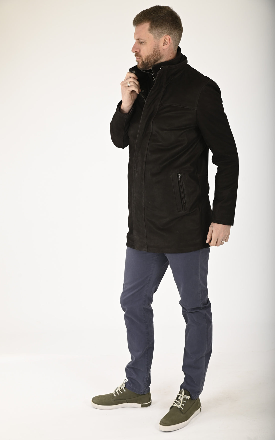 A "MAX" Marron La Canadienne 3/4 Homme opened photo