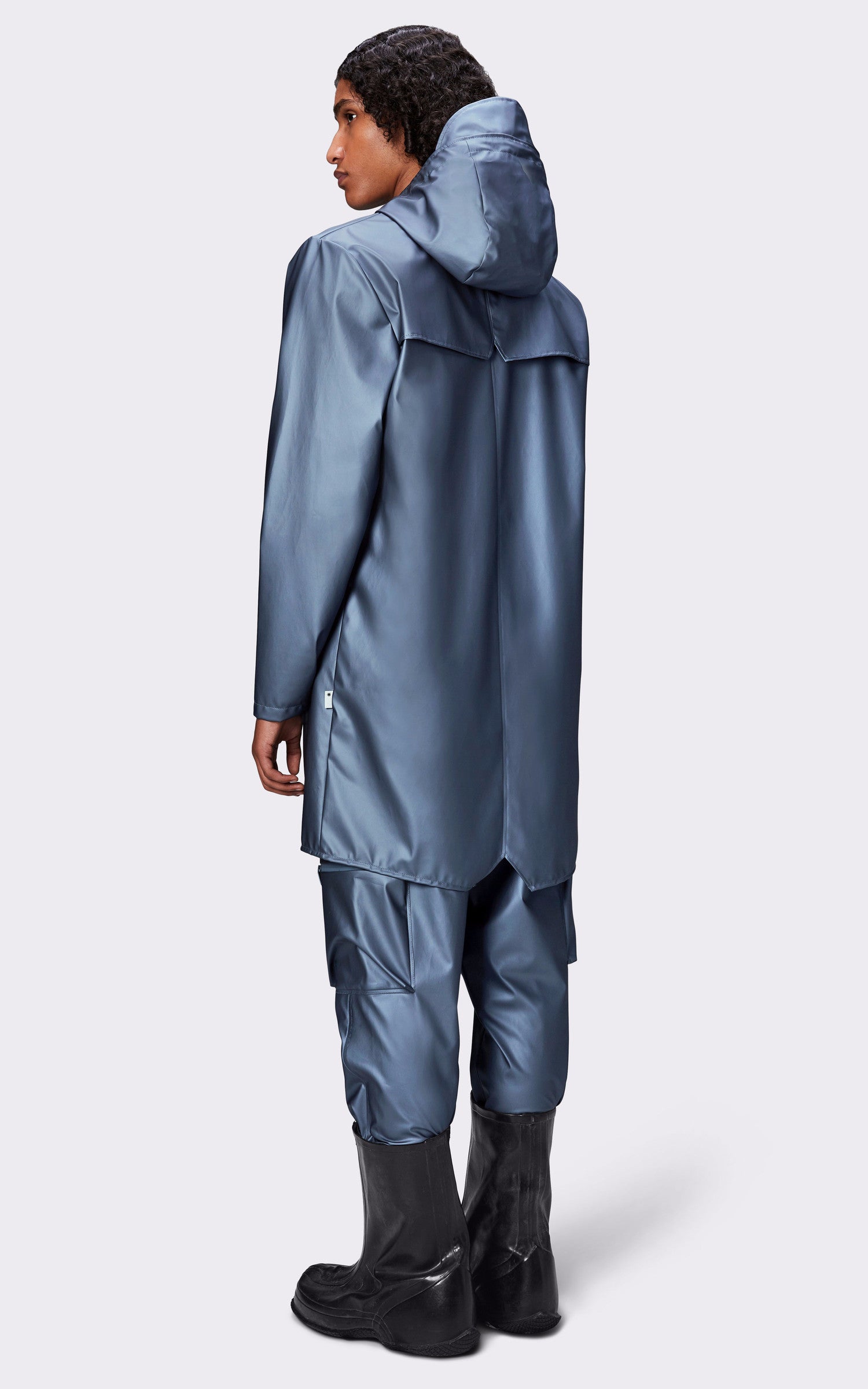A "12020 JACKET" Bleu Rains 3/4 Mixte back photo 4