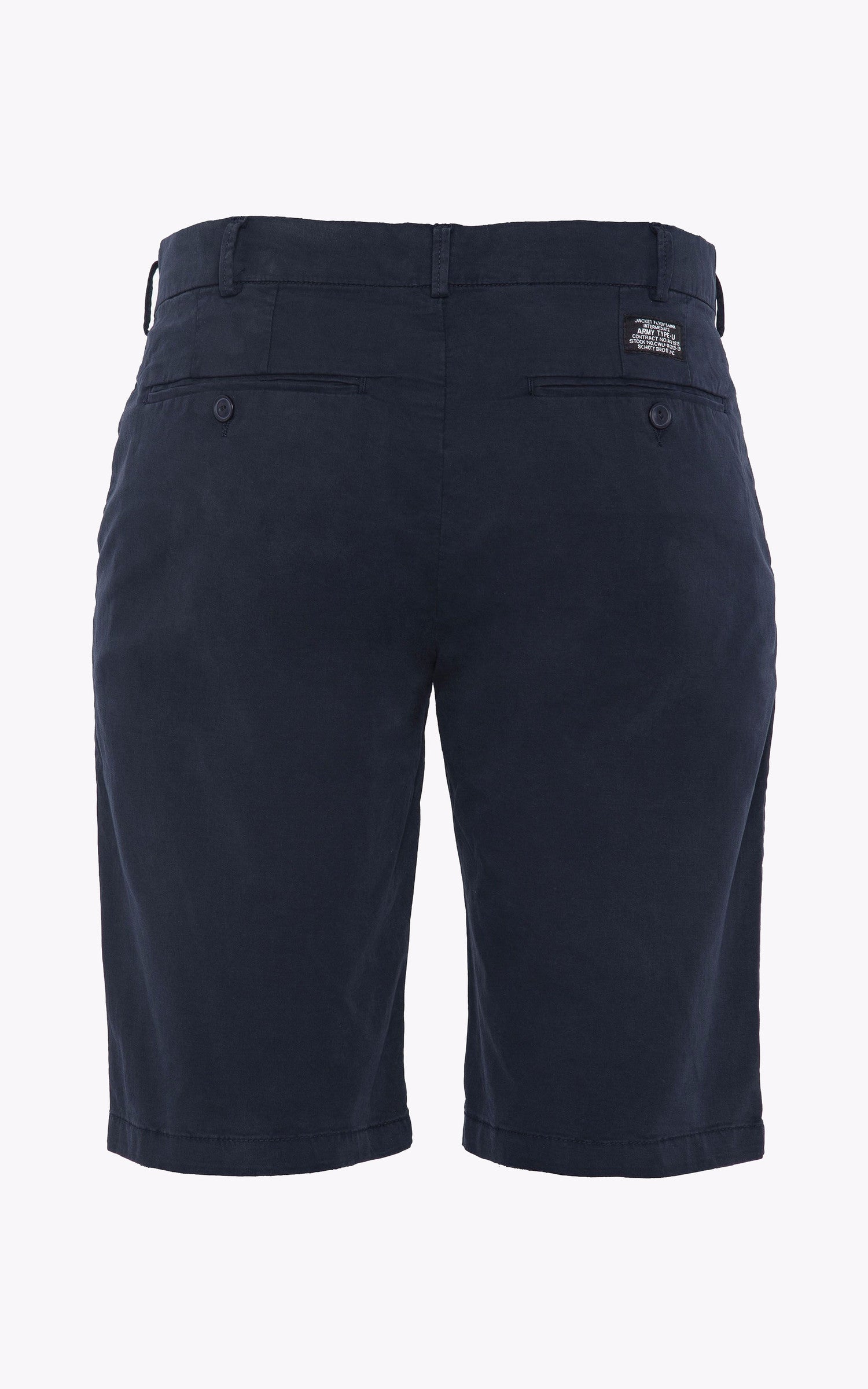 A "TRJO30" Bleu Schott Bermuda Homme closed photo