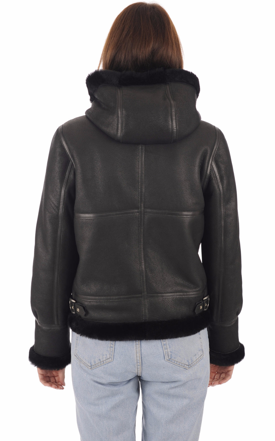 A "LCW1257H" Noir Schott Bombardier Femme opened photo