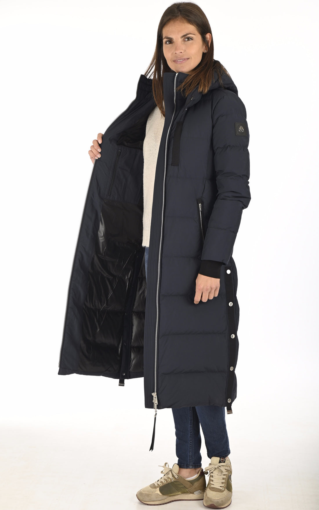 A "JOCADA M32LP225" Bleu Marine Moose Knuckles man_doudoune Femme opened photo