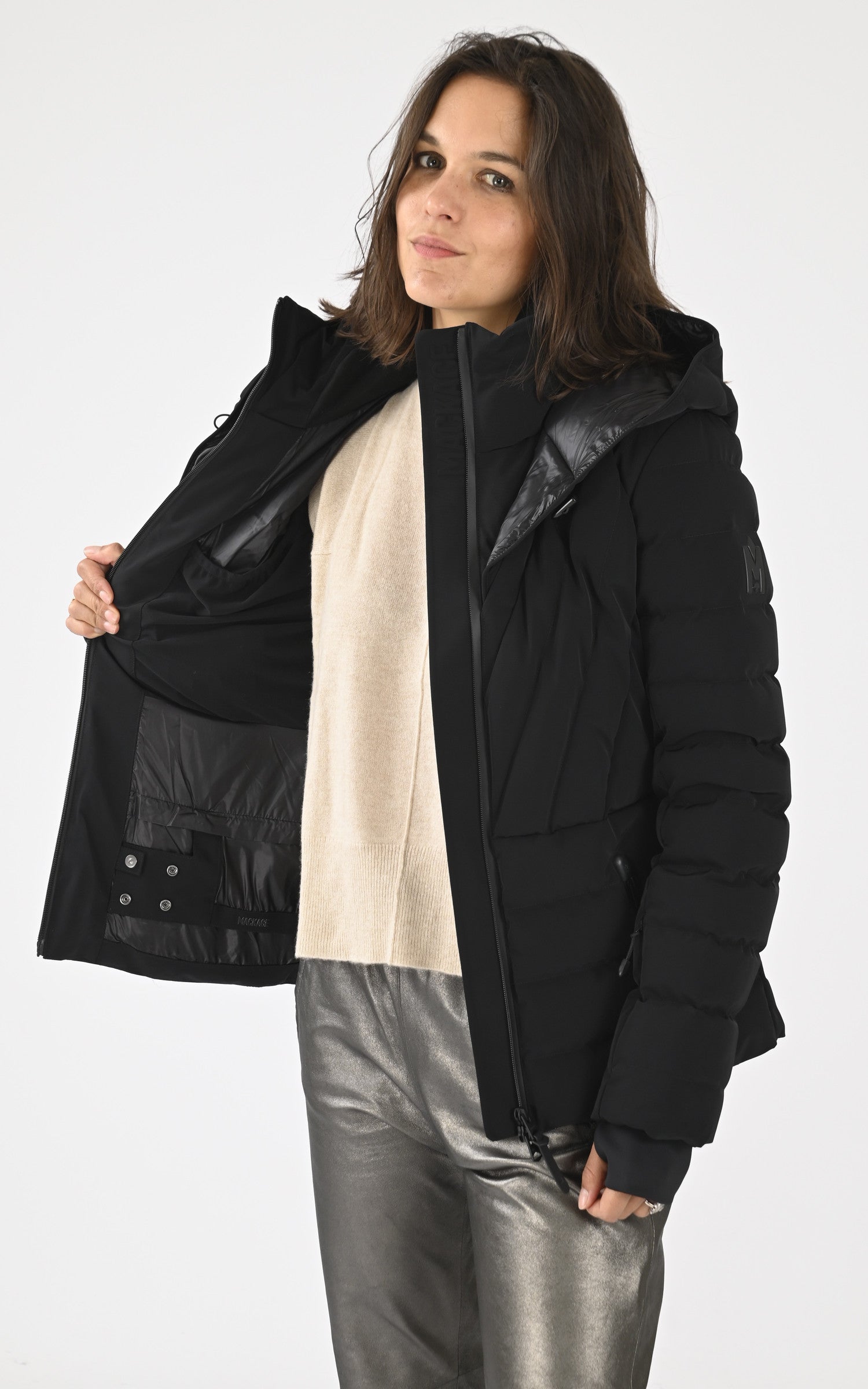 A "ELITA-NFZ" Noir Mackage Blo Doudoune Femme interior photo 3