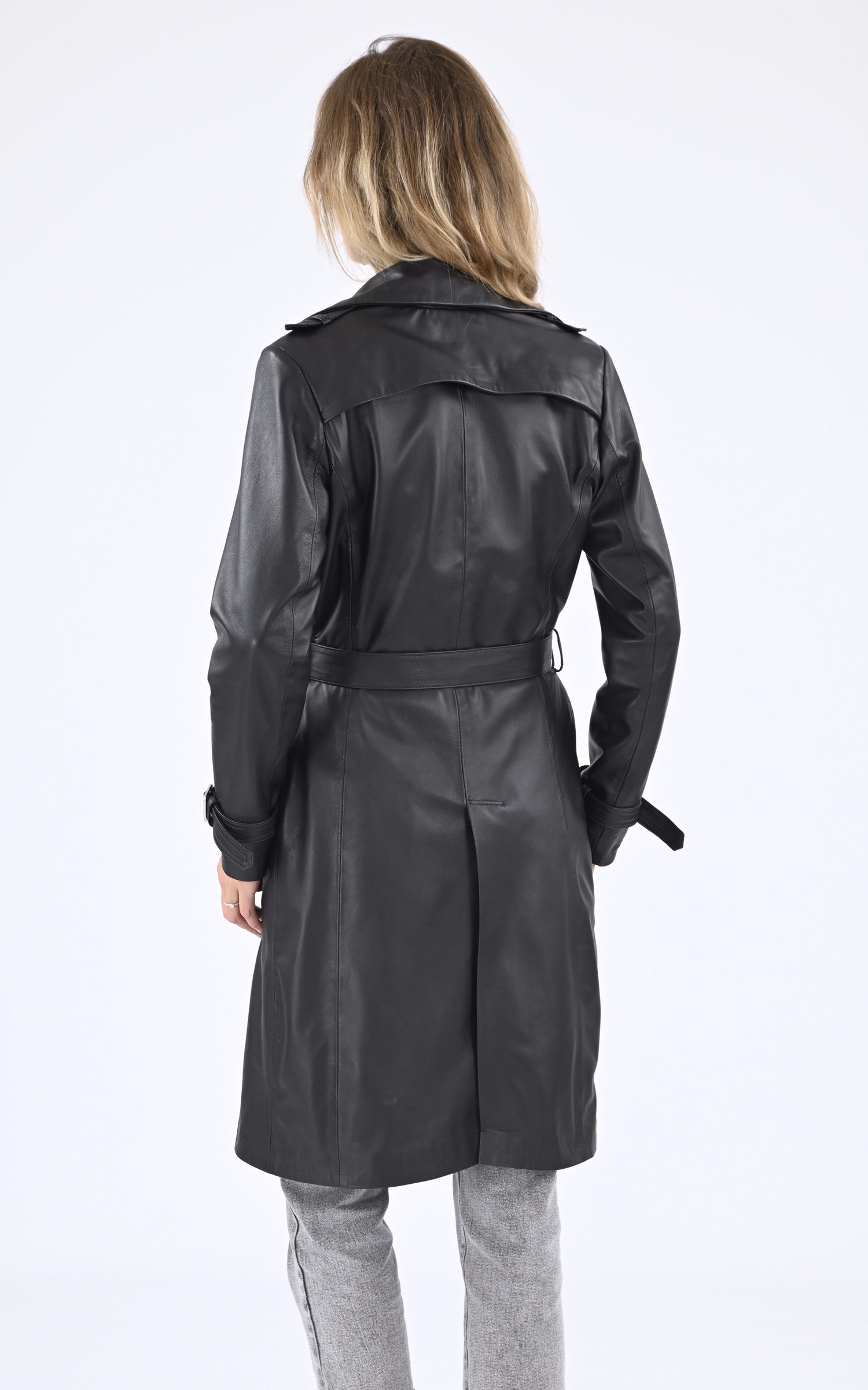 A "ENZO 100" Noir La Canadienne Manteau Femme back photo