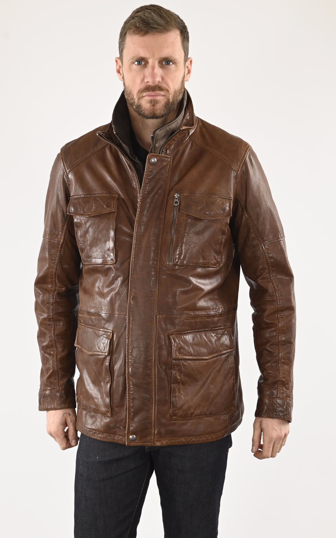A "RODEO 103334" Marron Daytona 73 Veste Homme opened photo