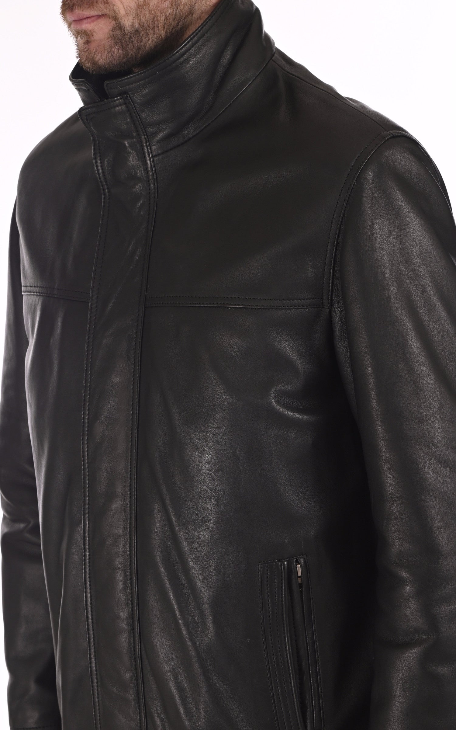 A "MAX DA" Noir La Canadienne 3/4 Homme details photo