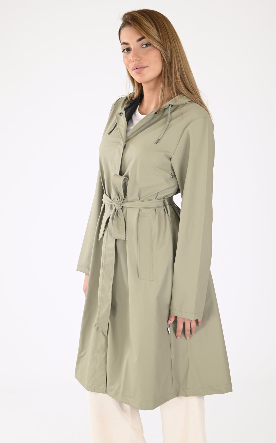 A "12040 A-LINE LONGER" Vert Rains 7/8 Femme opened photo