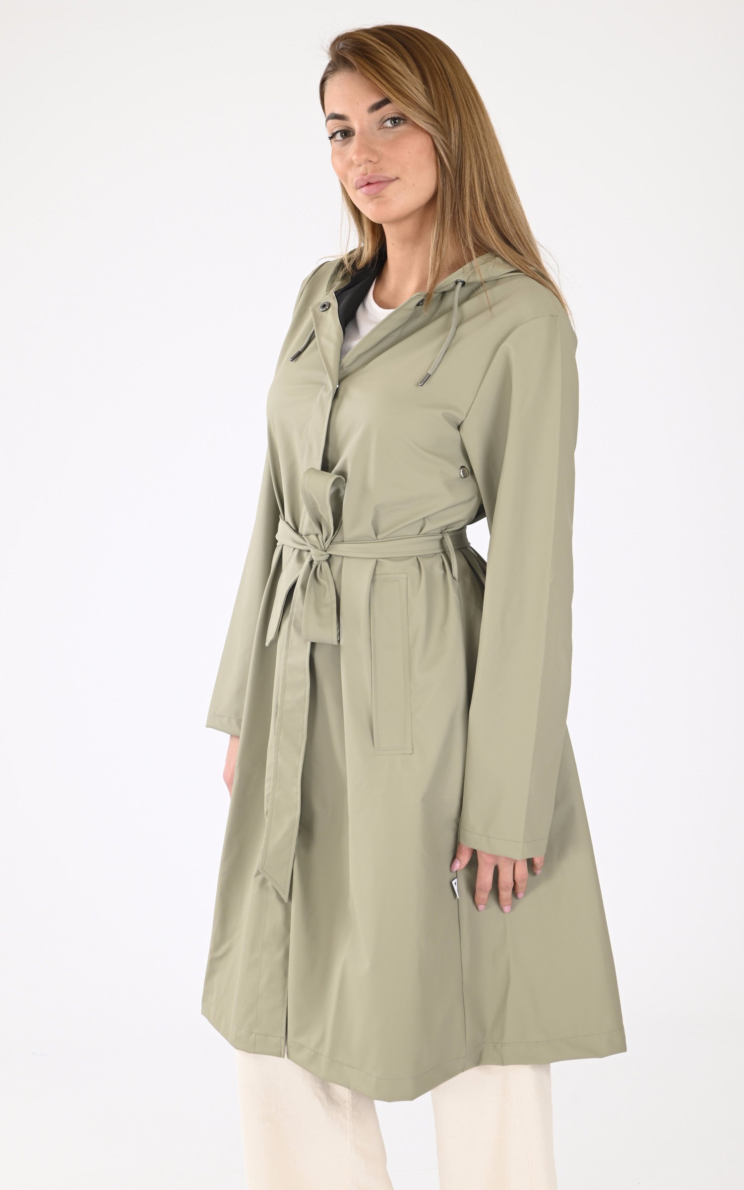 A "12040 A-LINE LONGER" Vert Rains 7/8 Femme opened photo