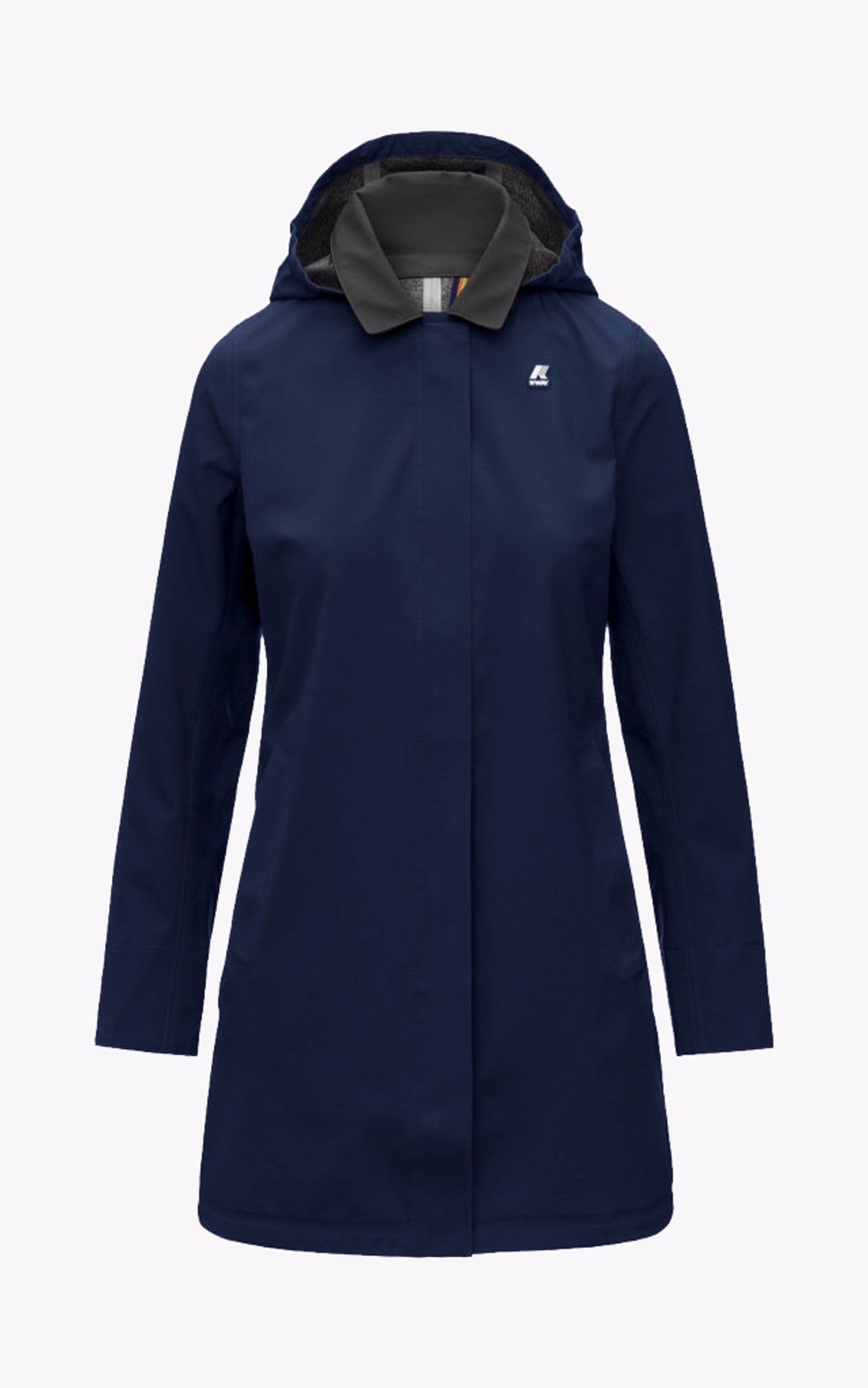 A "MATHY BONDED K7127JW" Bleu Foncé K-Way Veste Femme closed photo