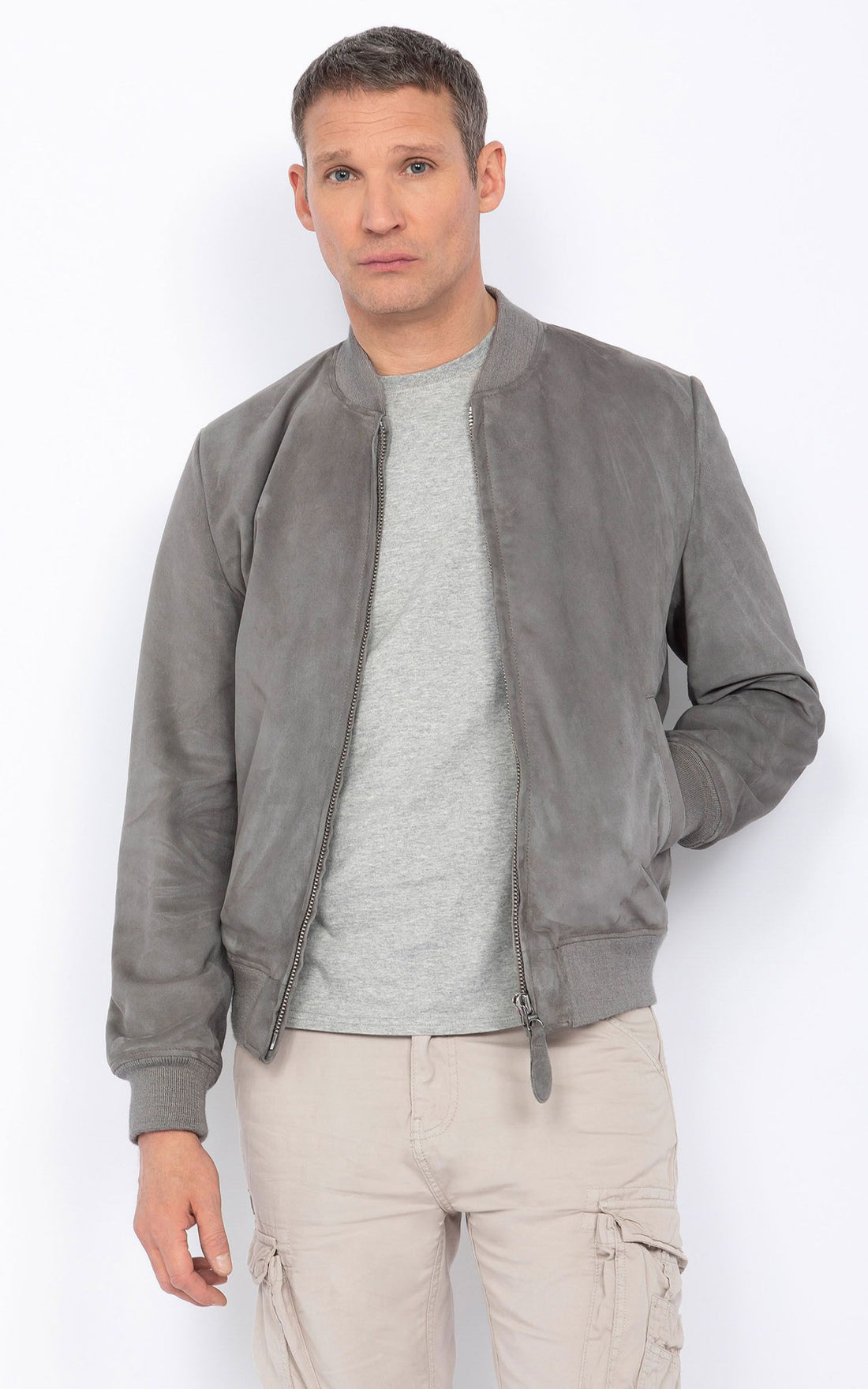 A "LC300" Gris Schott Blouson Homme opened photo