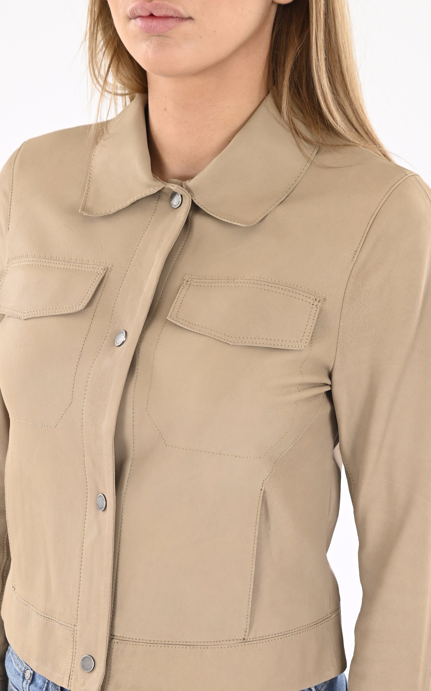 A "RUBY 65029" Beige Oakwood Veste Femme details photo 5