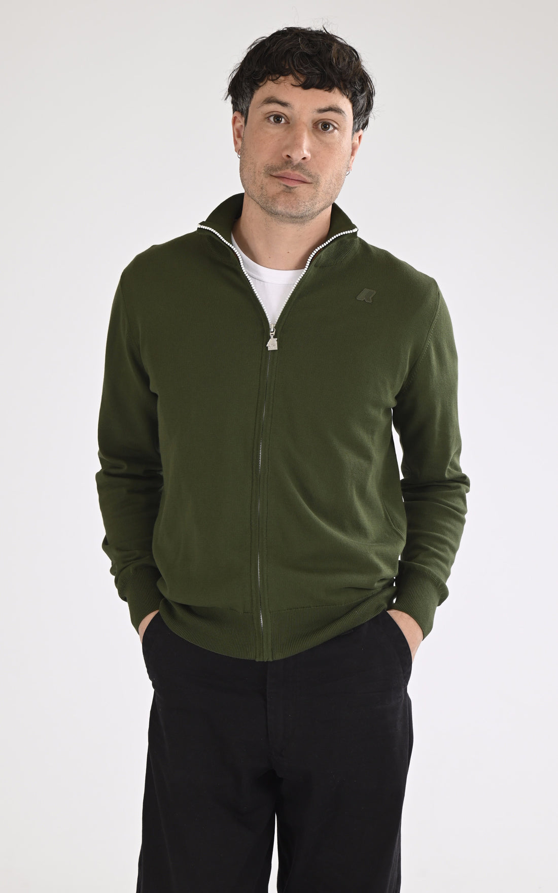 A "FINNY K41321W" Kaki K-Way Gilet Homme opened photo