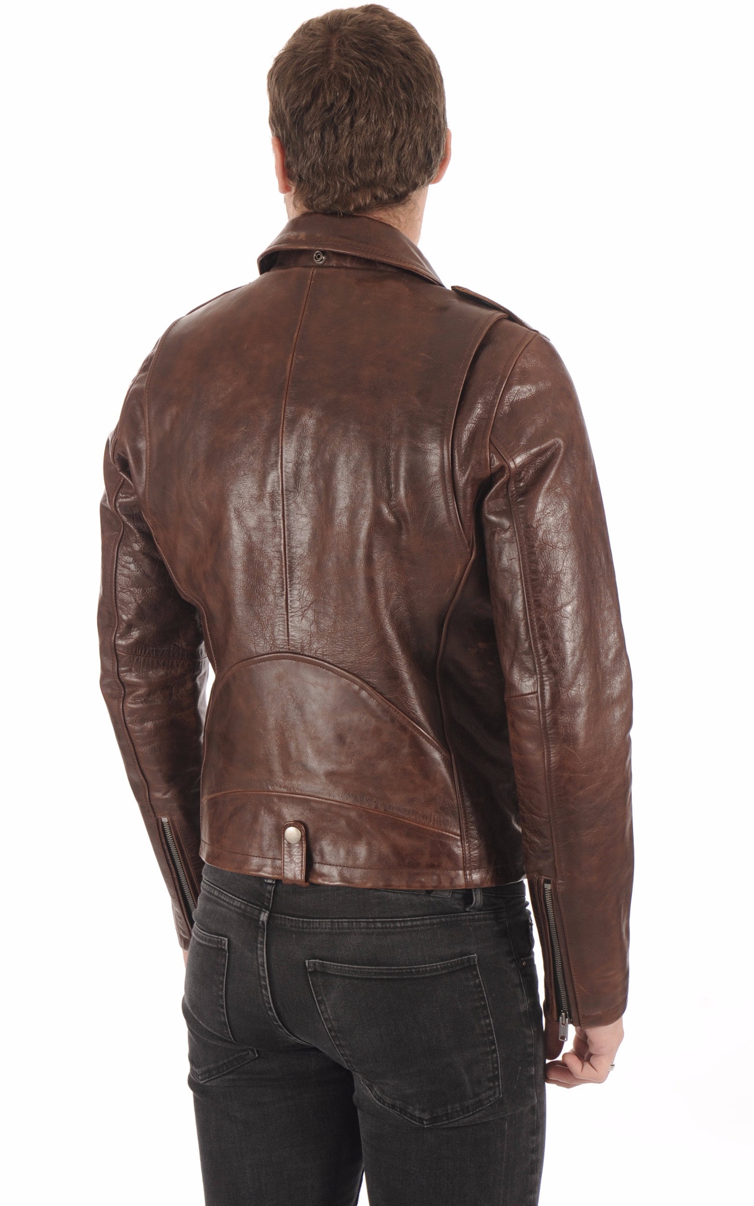 A "REDFORD 101234" Marron Daytona 73 Perfecto Homme back photo