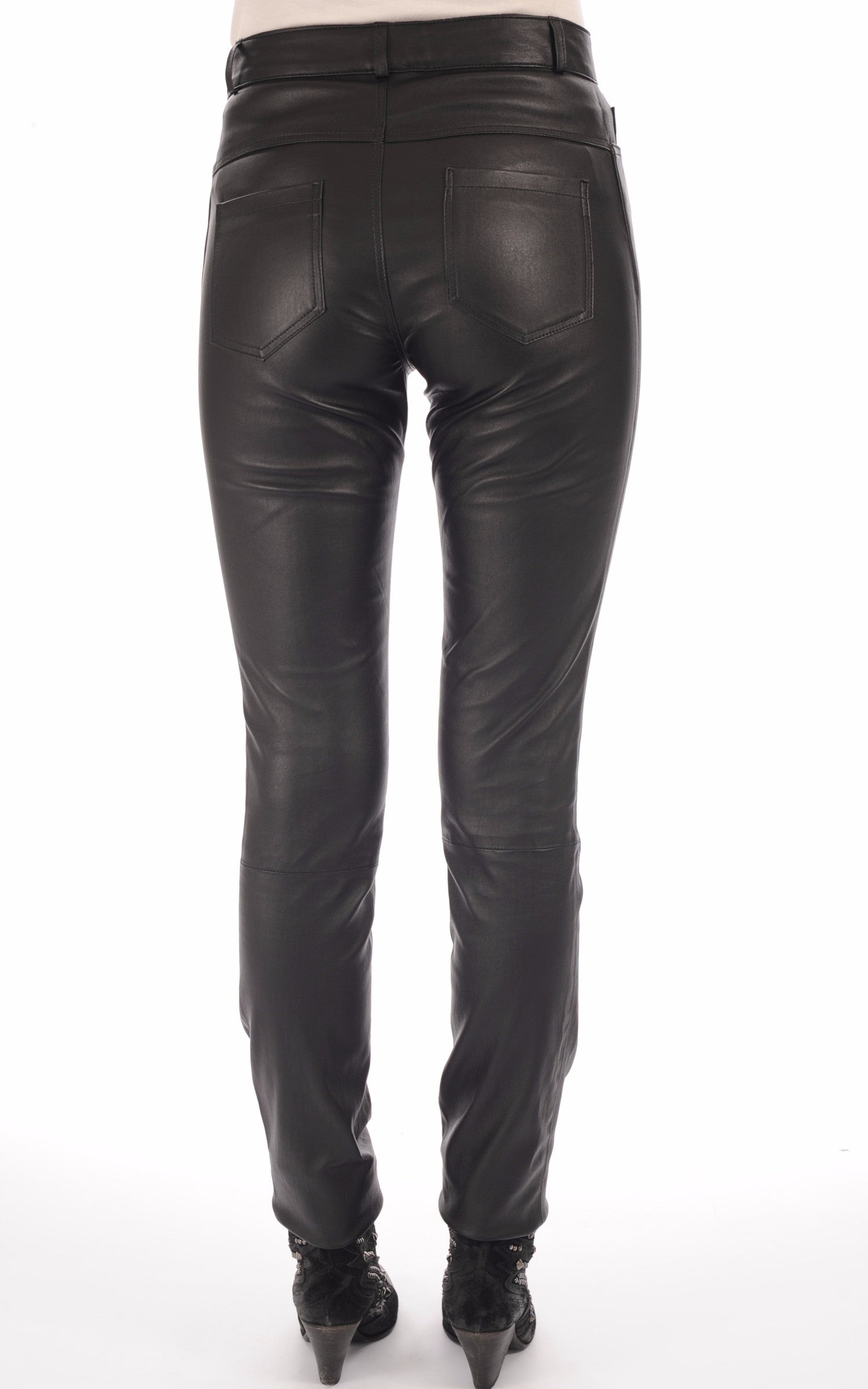 A "JEAN" Noir La Canadienne Pantalon Femme back photo