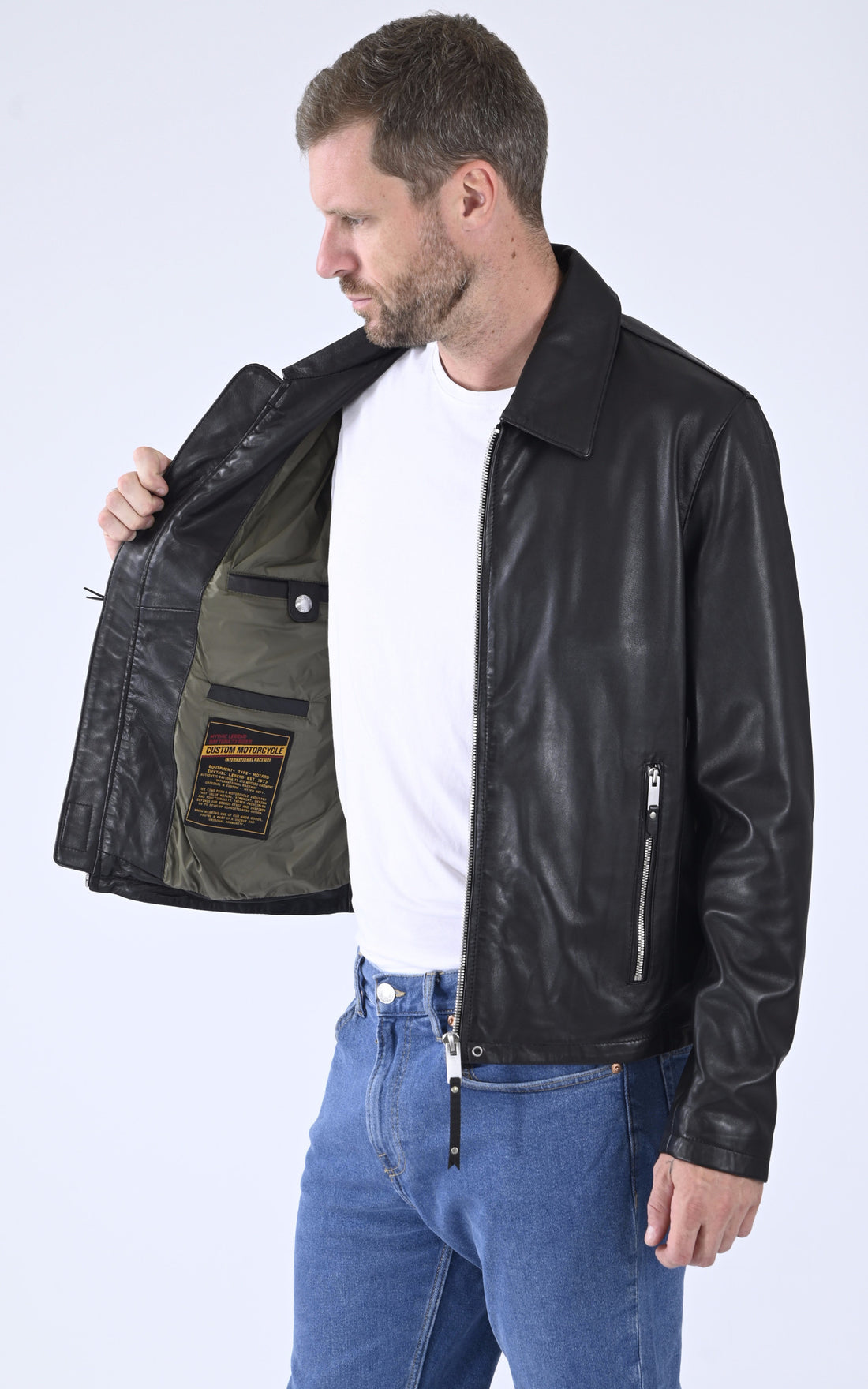A "SIMER 102728" Noir Daytona 73 Blouson Homme opened photo