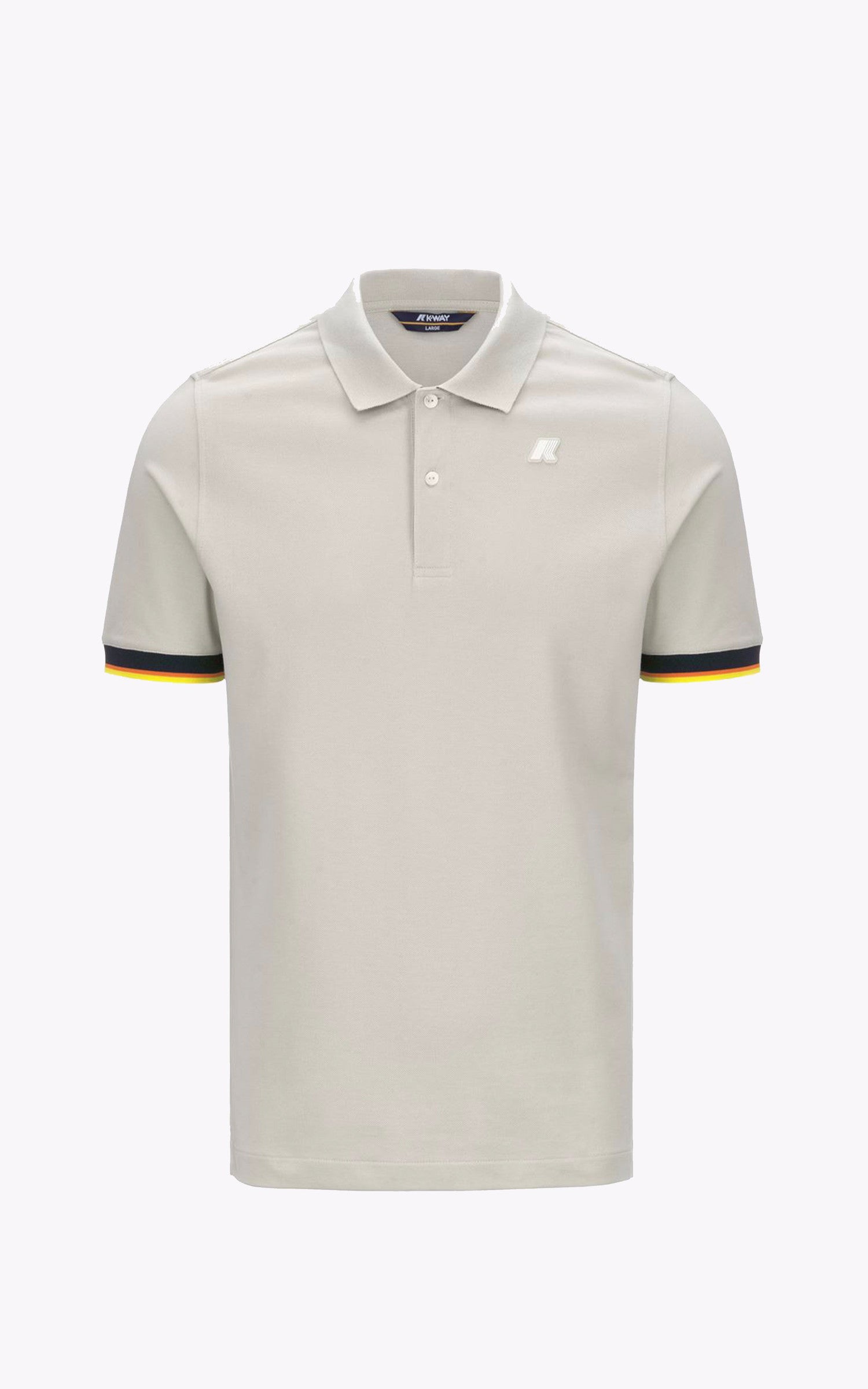A "VINCENT K1125BW" Beige K-Way Polo Homme details photo
