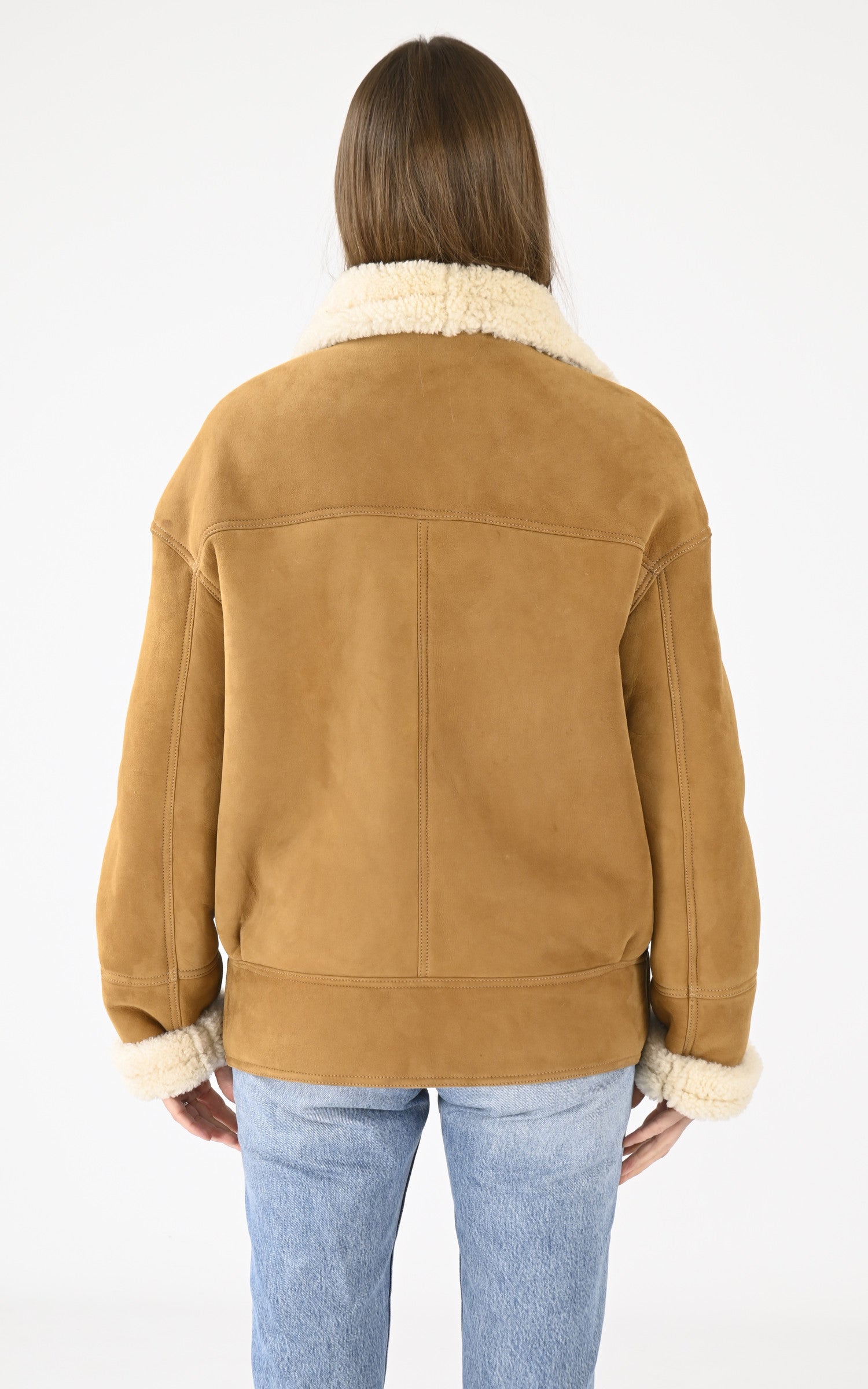 A "CORALIE" Beige La Canadienne Veste Femme back photo 4