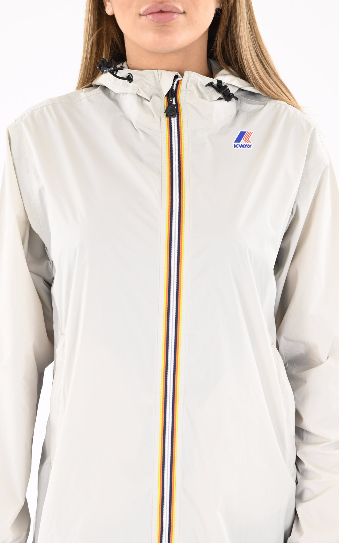 A "EIFFEL EAST K2132XW" Beige K-Way 3/4 Mixte opened photo