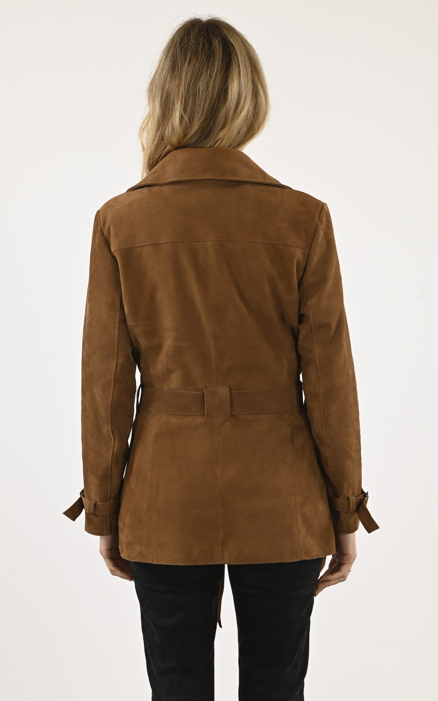 A "ELLA GRIFFES FF" Tabac La Canadienne Trench Femme back photo 4
