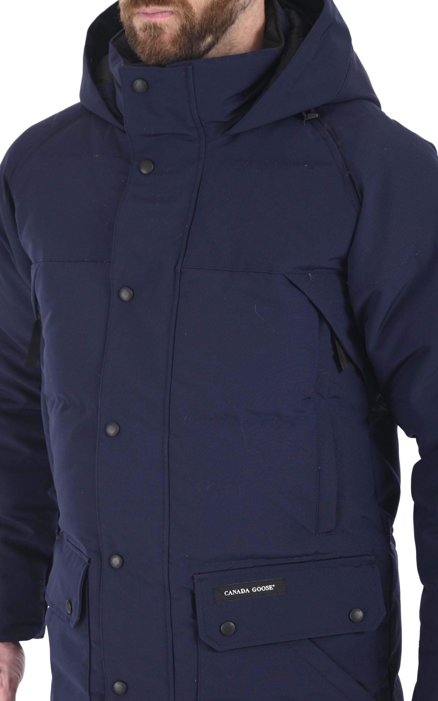 A "EMORY 2580M" Atlantic Navy Canada Goose 3/4 Doudoune Homme details photo