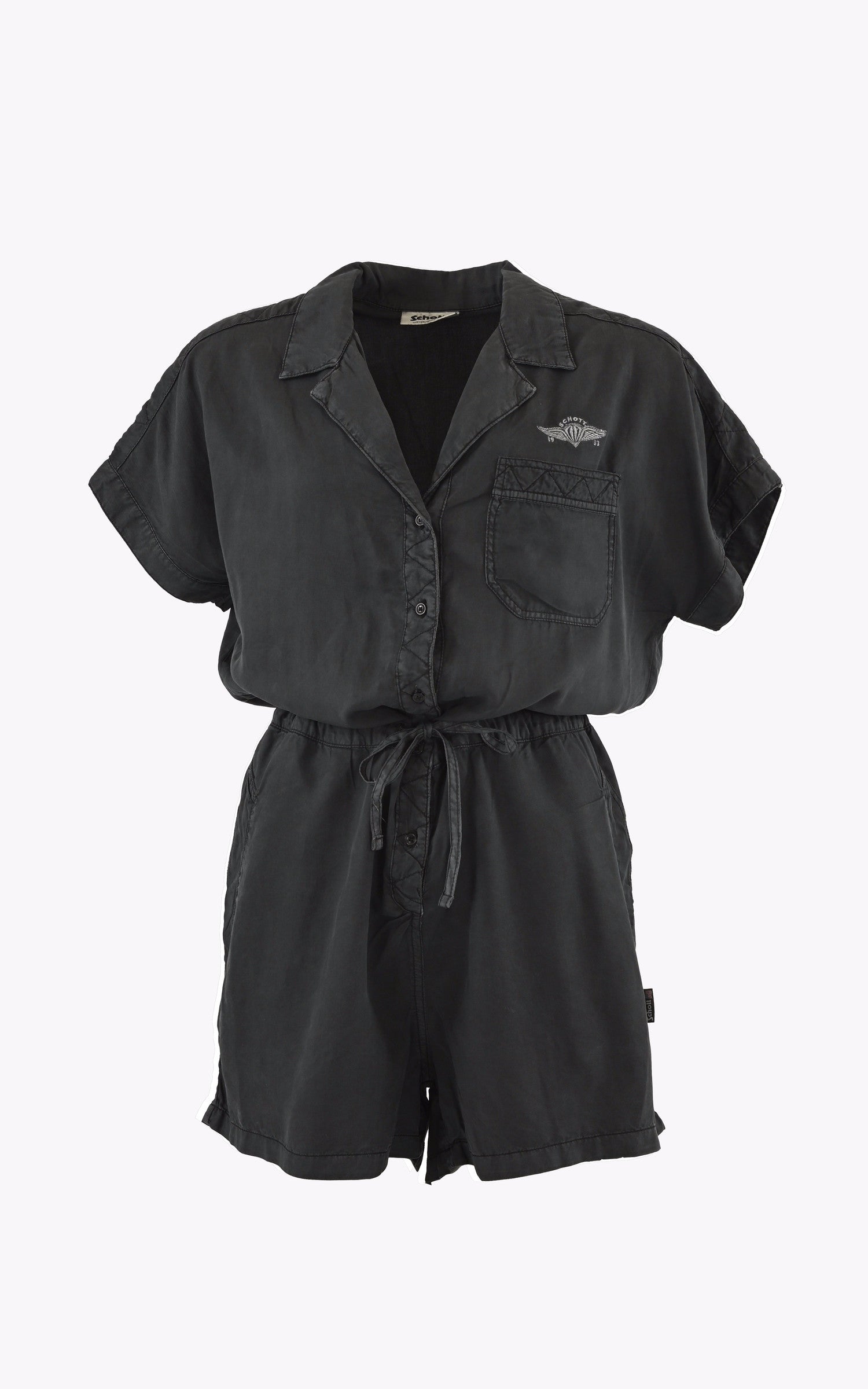 A "TGRJBREANA30W" Anthracite Schott Combinaison Femme opened photo