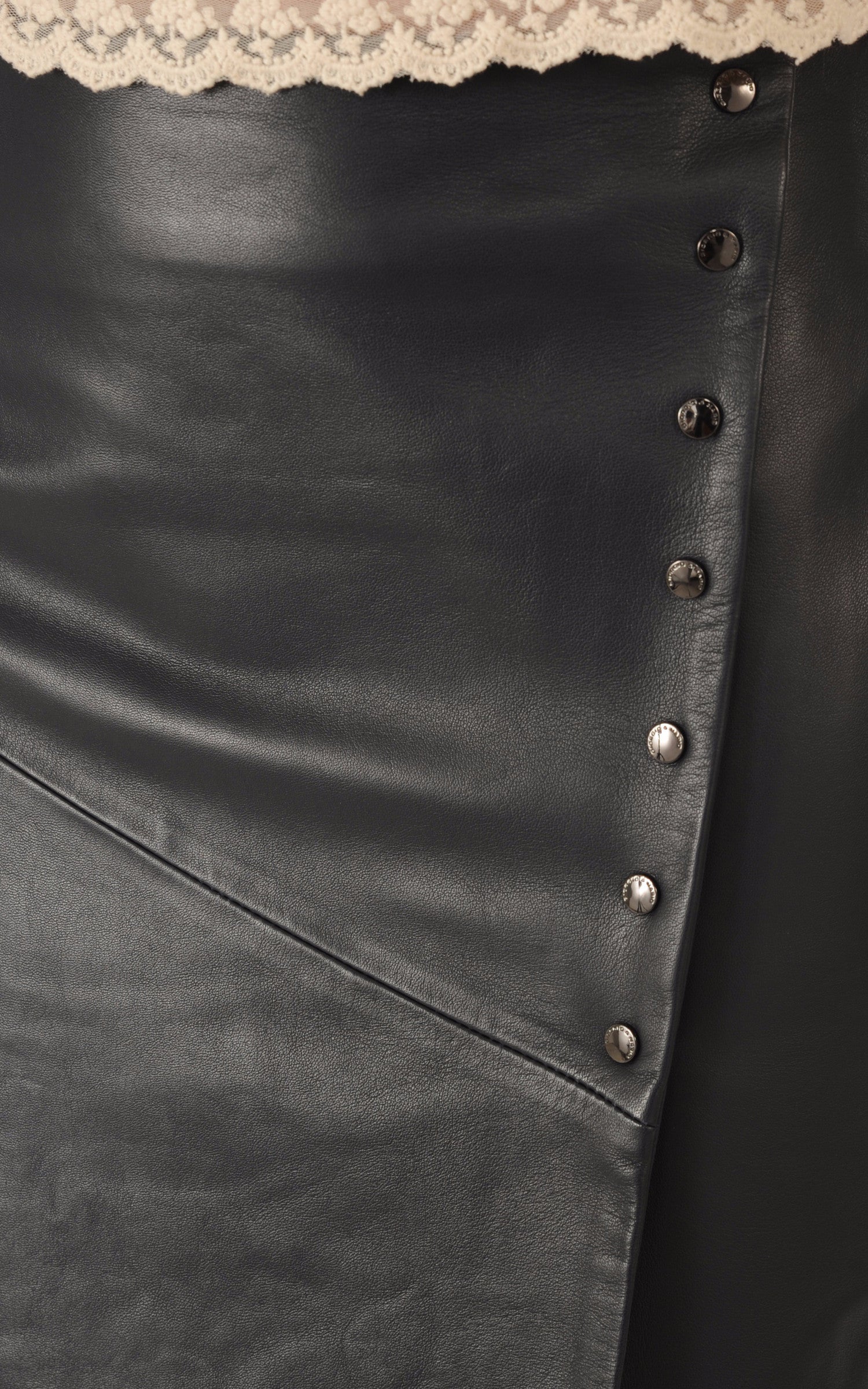 A "RICA FF" Bleu Marine La Canadienne Jupe Femme details photo 5