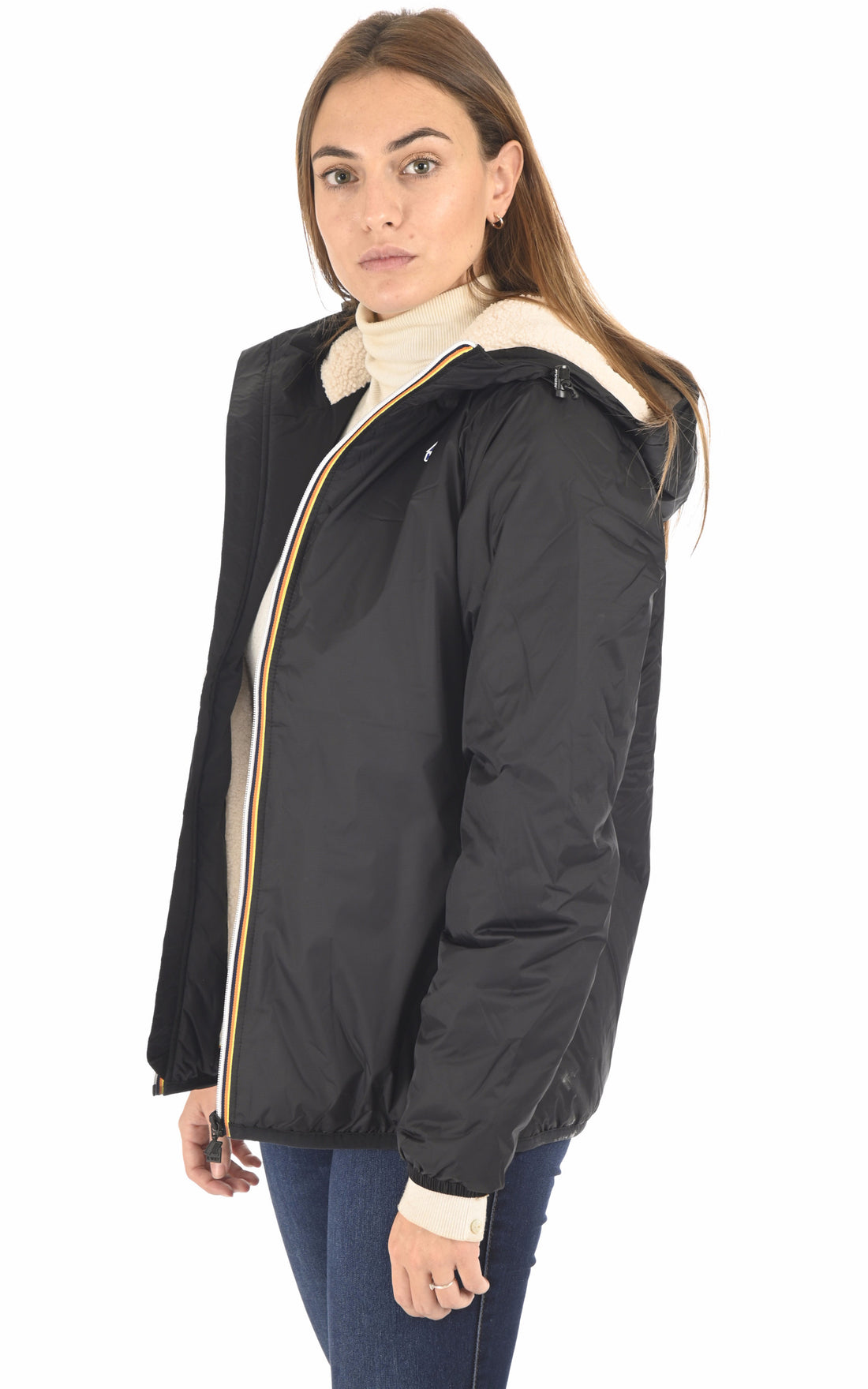 A "CLAUDE ORSETTO K3118TW" Noir K-Way 3/4 Mixte opened photo