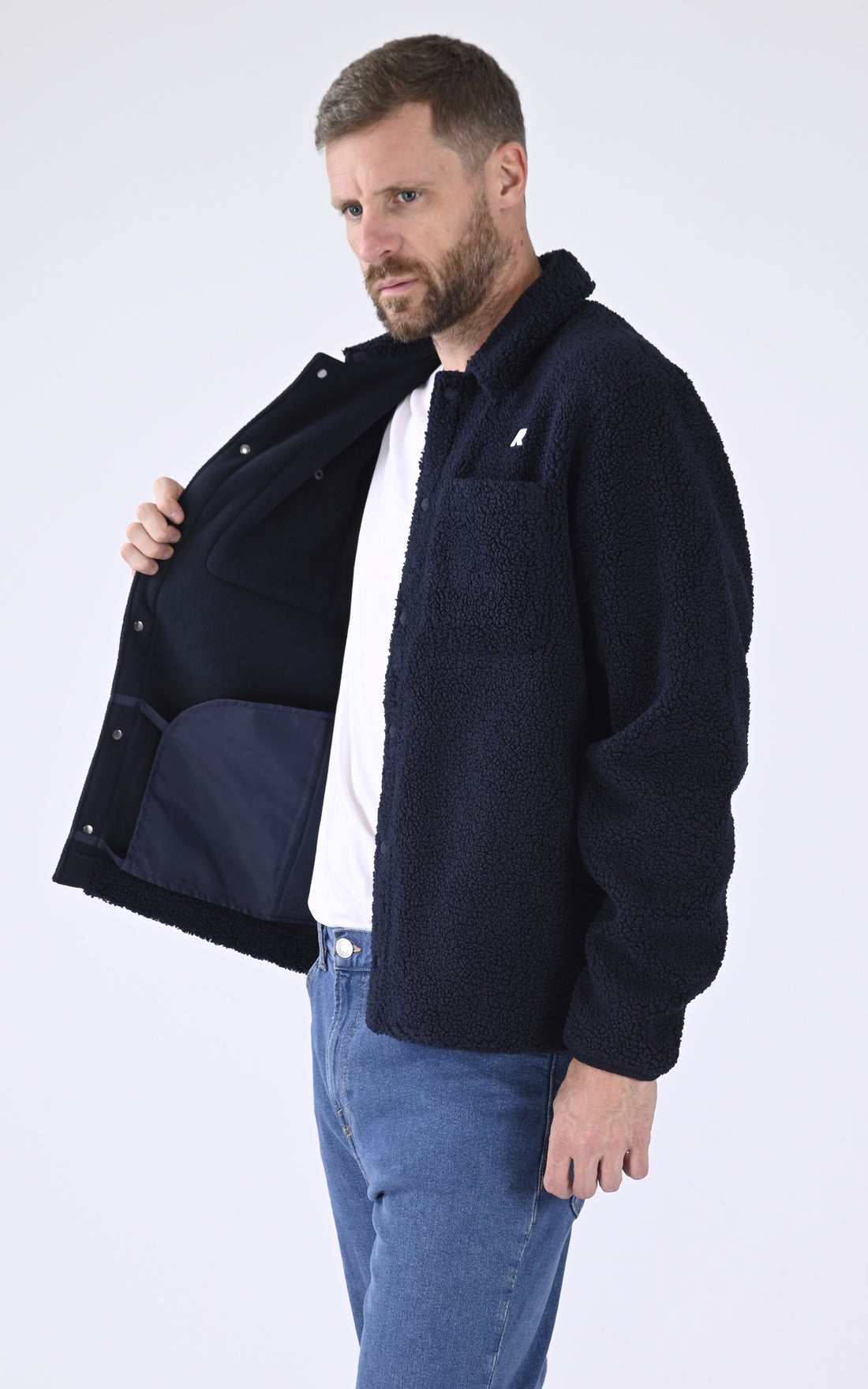 A "CAMERON SHERPA K61322W" Bleu Marine K-Way Chemise Homme closed photo