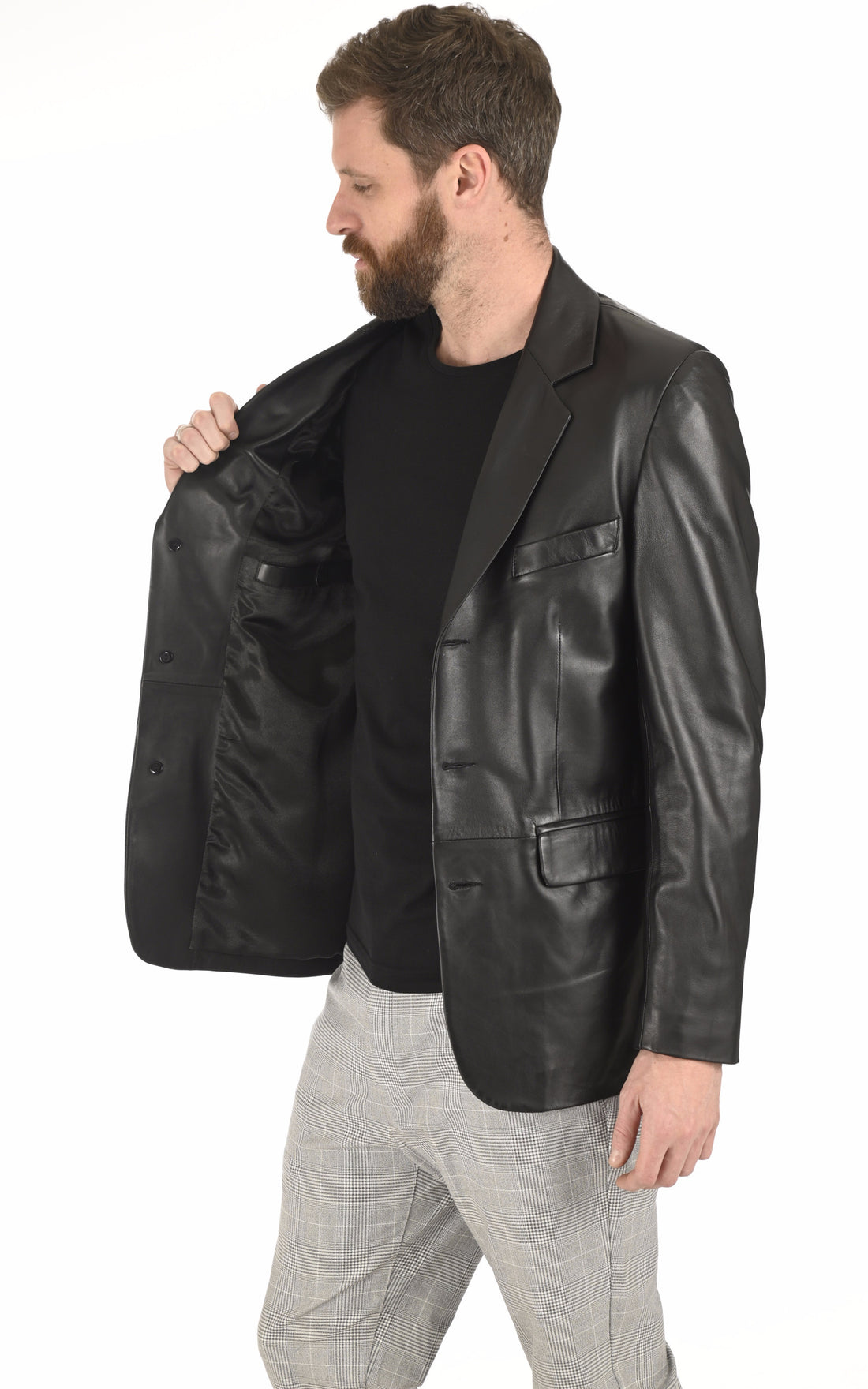 Blazer Allure cuir noir
