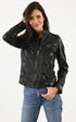 A "SILENE 100104" Noir Rose Garden Blouson Femme closed photo