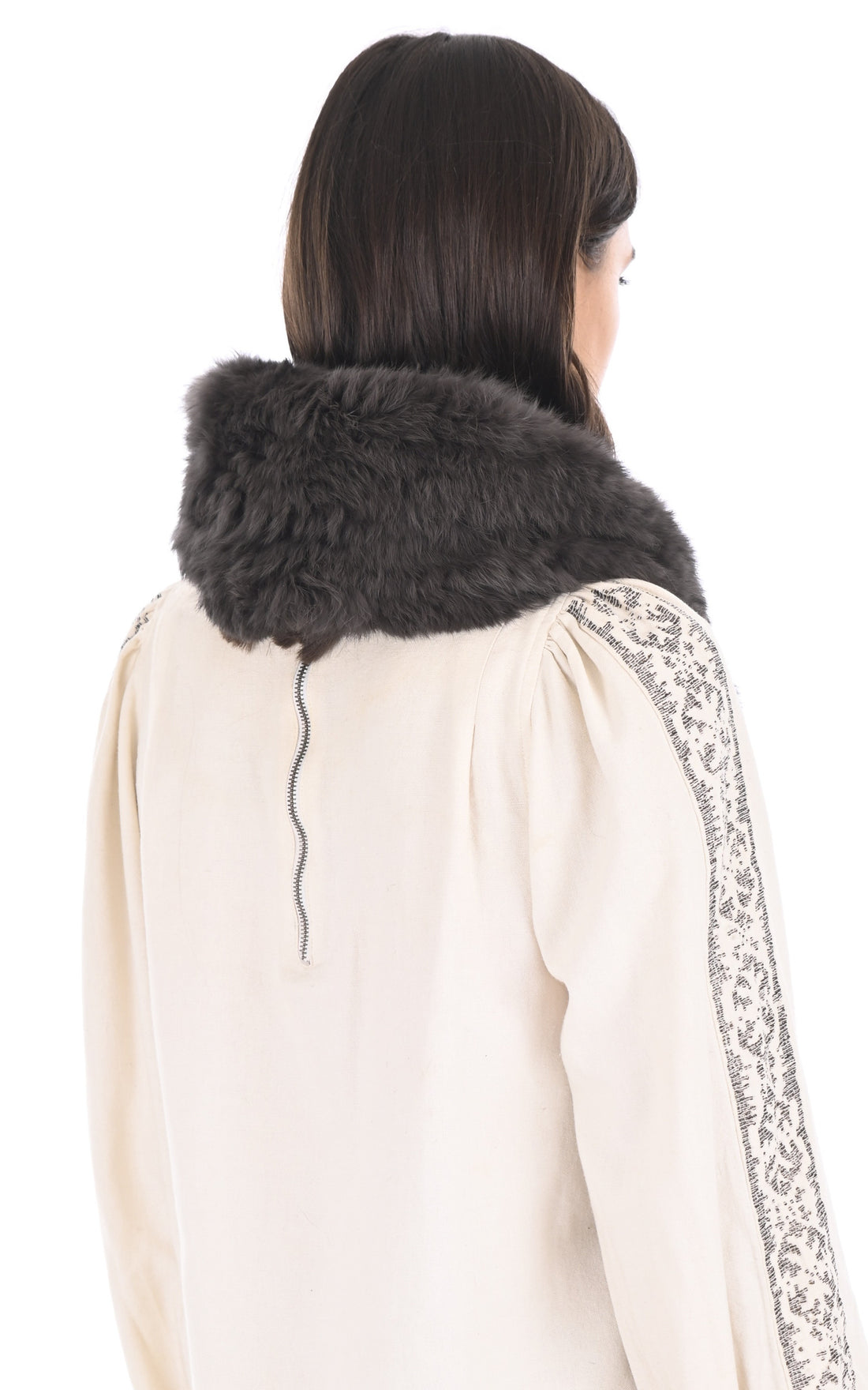 A "SNOOD" Gris La Canadienne Snood Femme opened photo