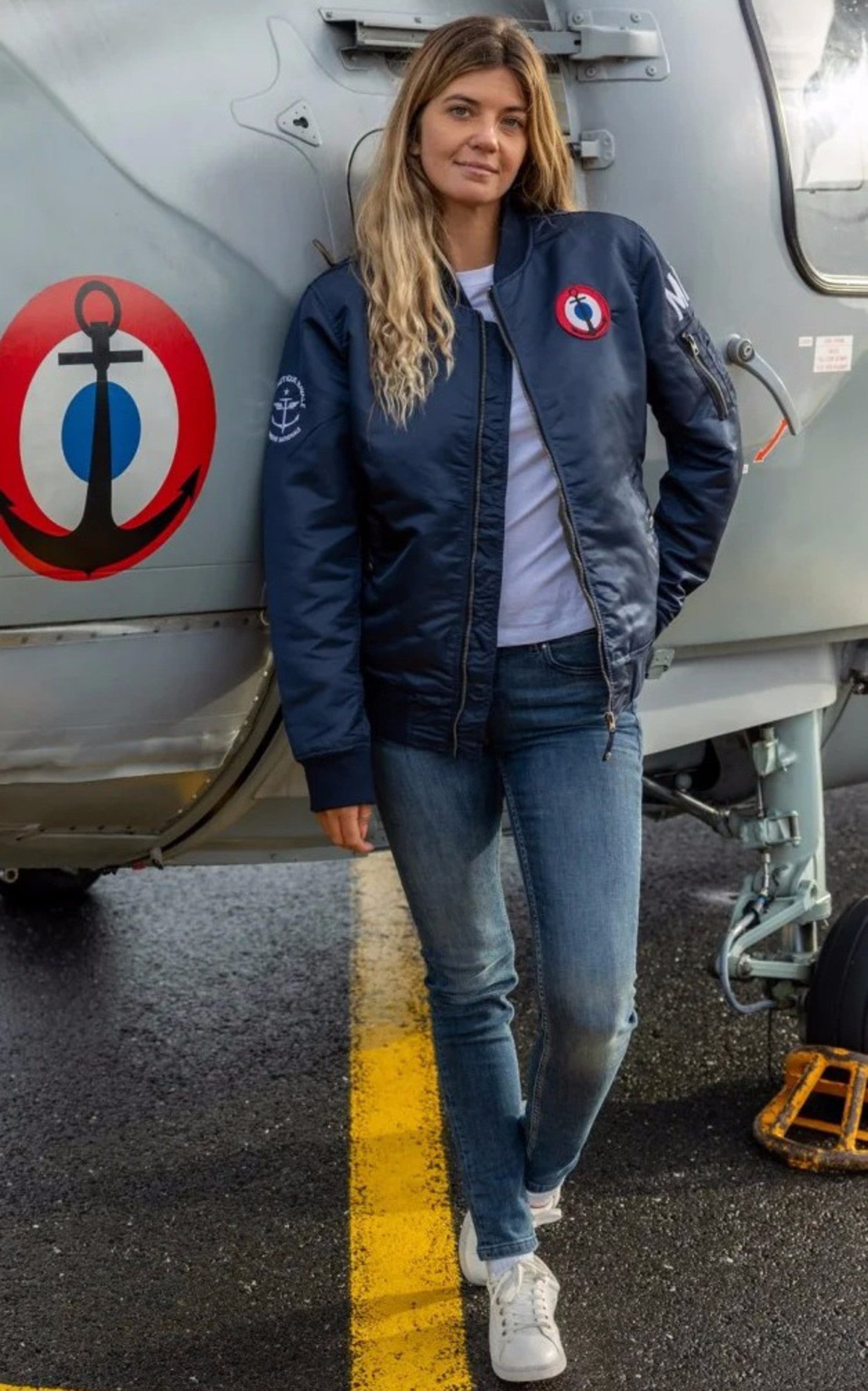 A "SPIRIT MN 102518" Bleu Marine Marine Nationale Blouson Mixte closed photo