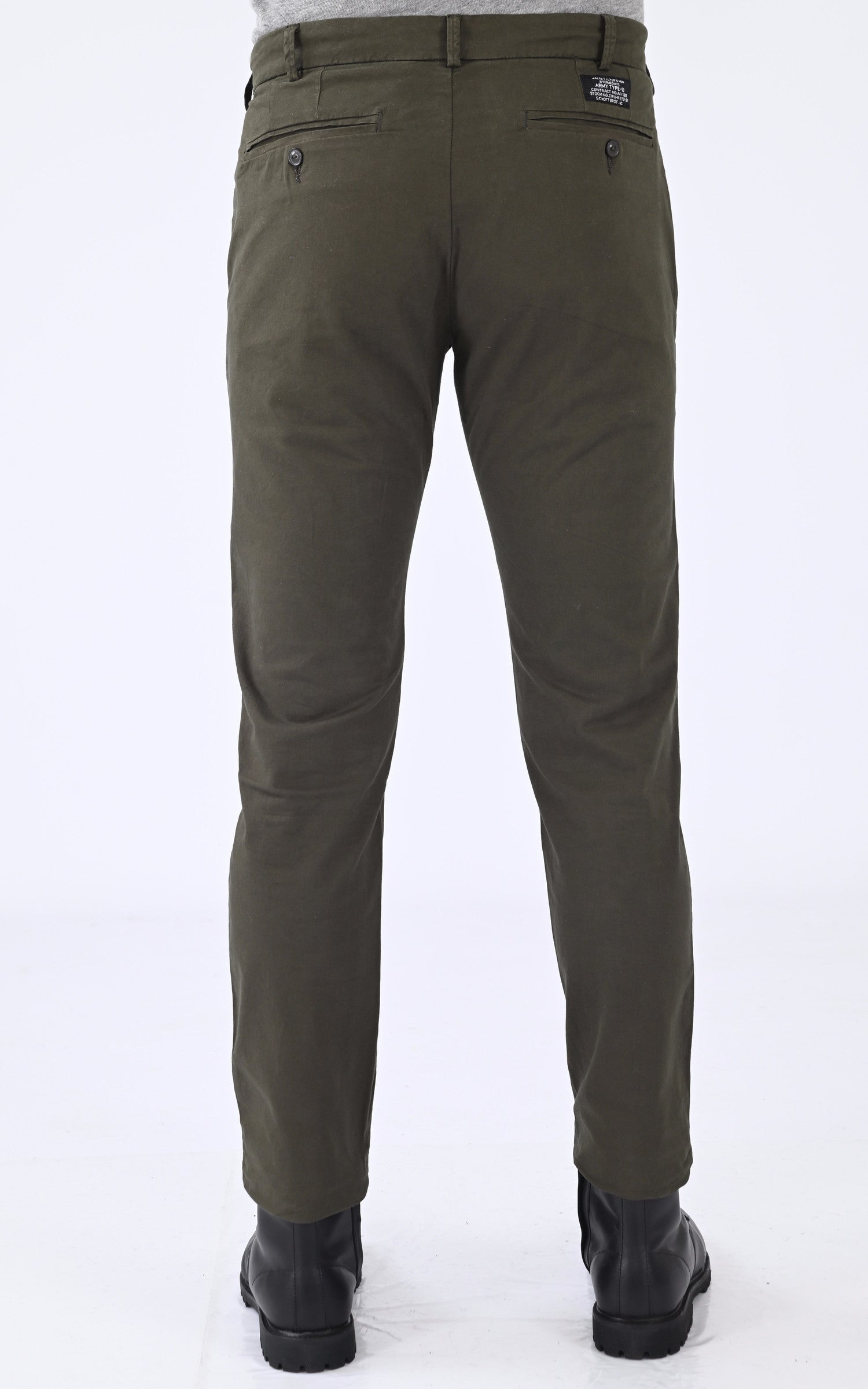 A "TRJO70" Kaki Schott Pantalon Homme back photo