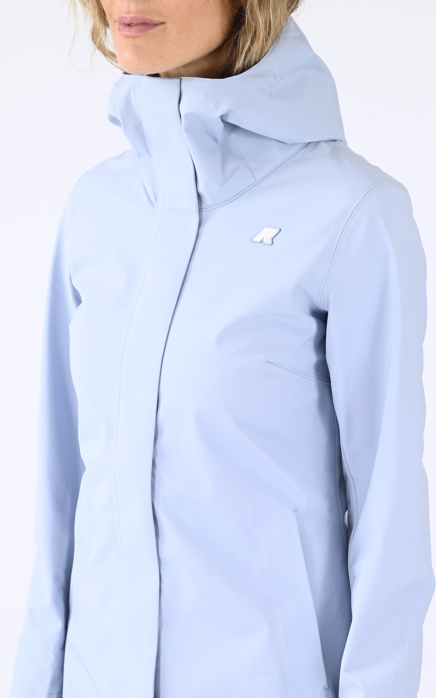 A "STEPHY BONDED K21489W" Bleu Ciel K-Way 3/4 Femme details photo