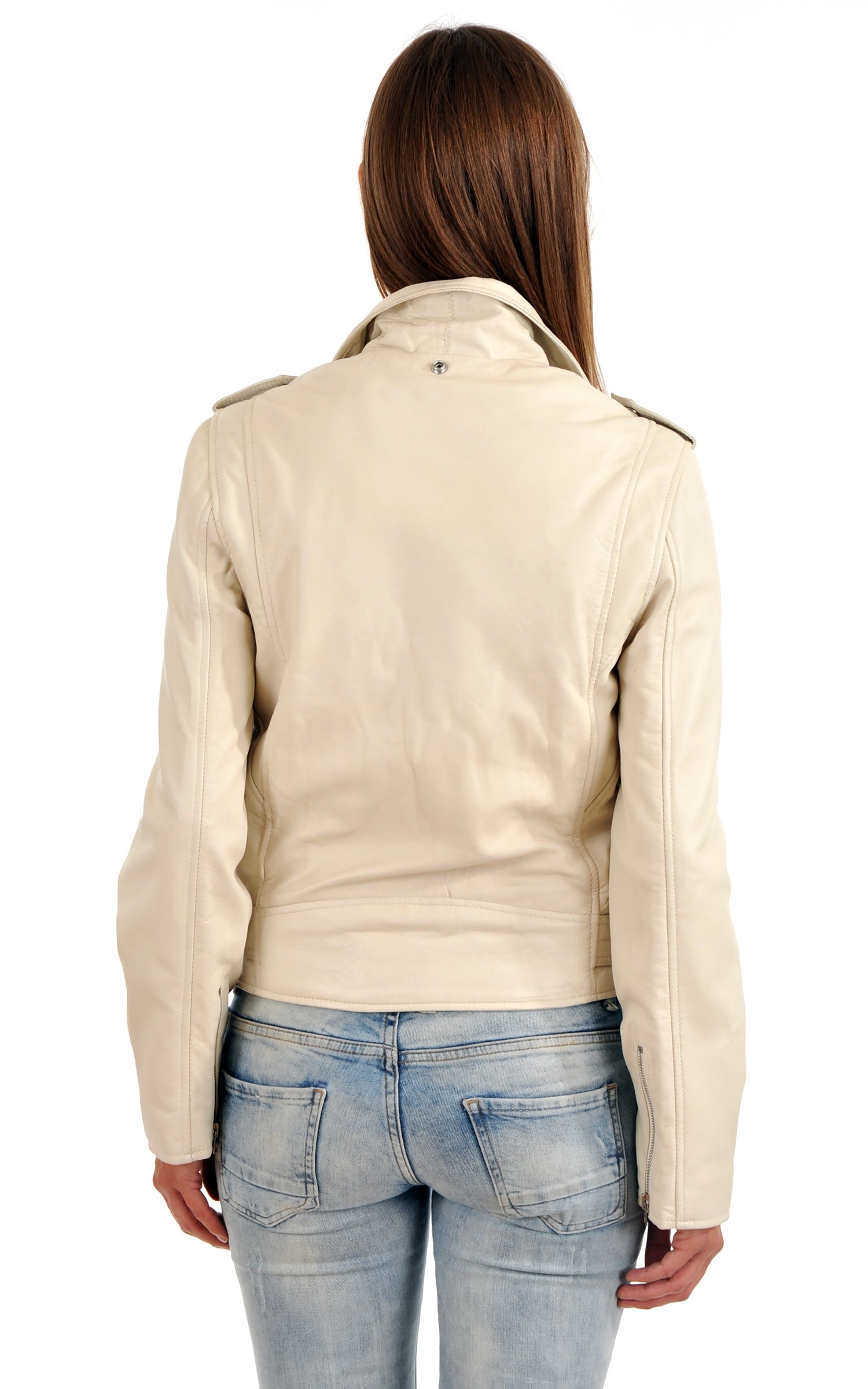 A "LCW8600" Blanc Schott Blouson Femme back photo