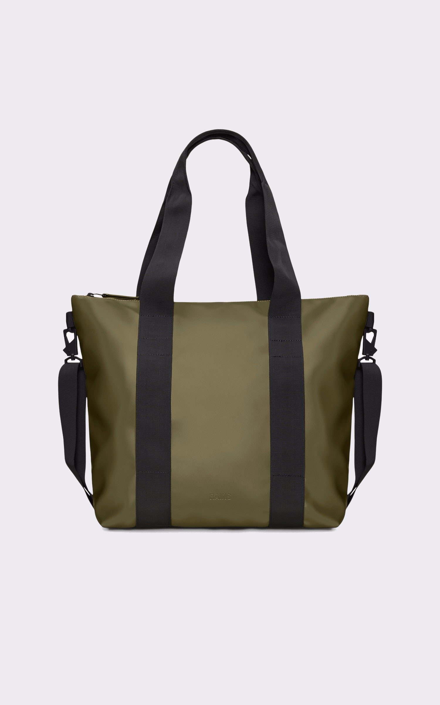 A "14160 TOTE BAG MINI" Kaki Rains Sac Mixte opened photo